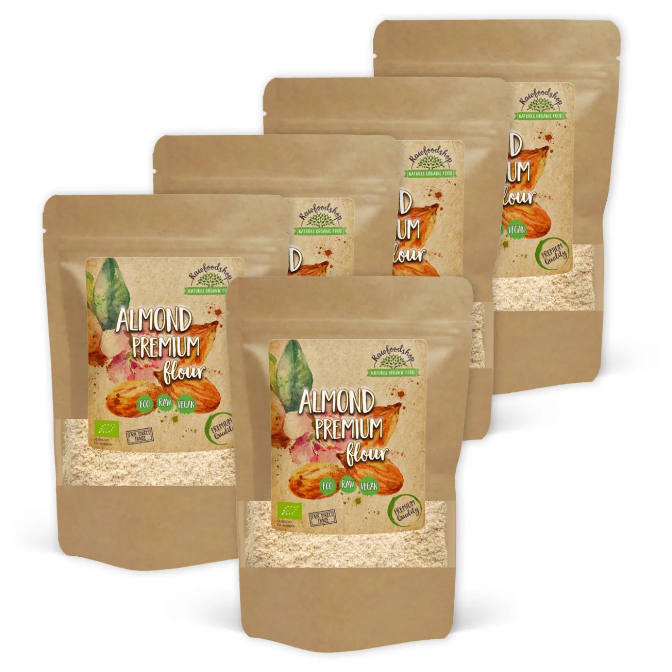 Mandelmjöl Premium RAW EKO 1kg x 5 paket