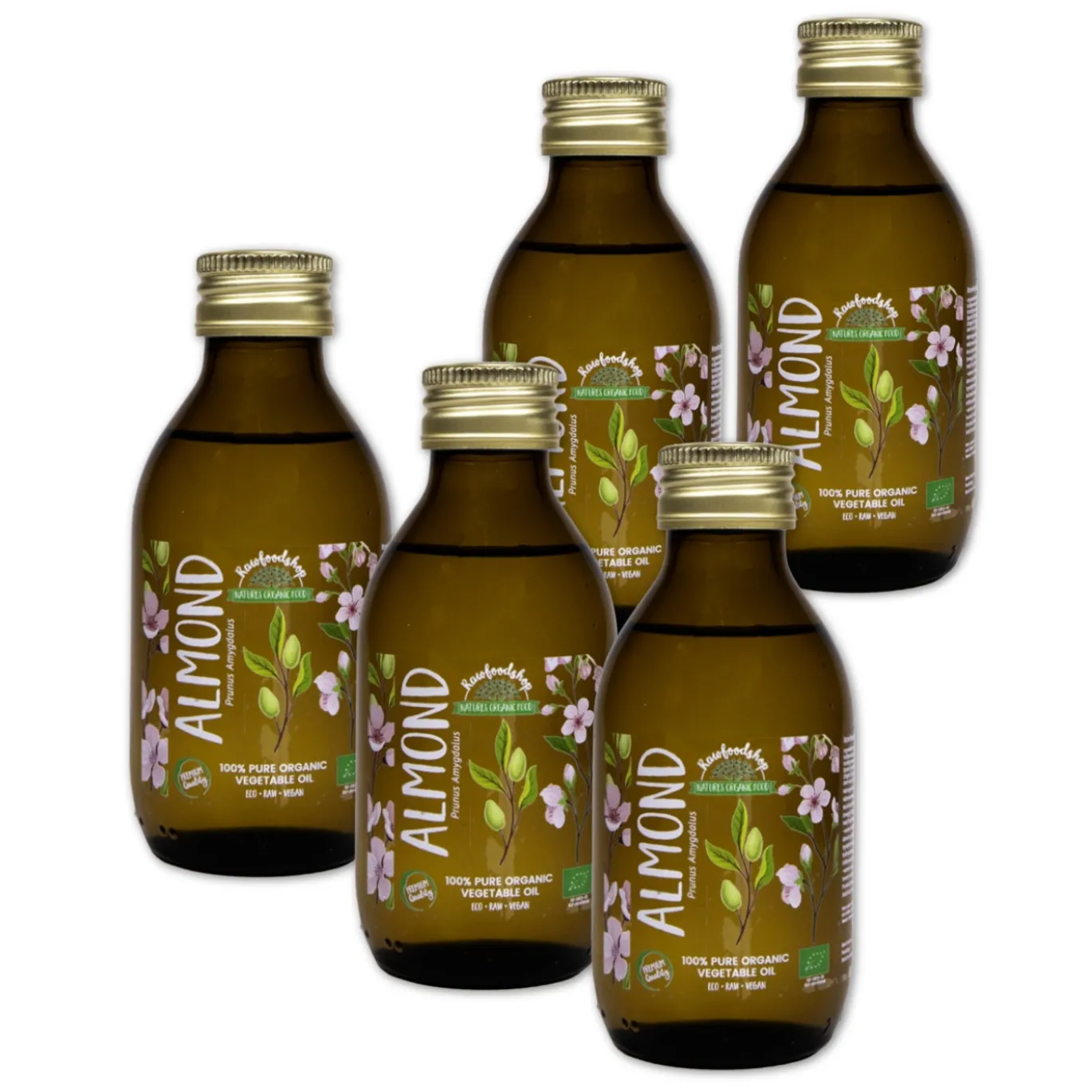 Mandelolja kallpressad EKO 50ml x 5 flaskor