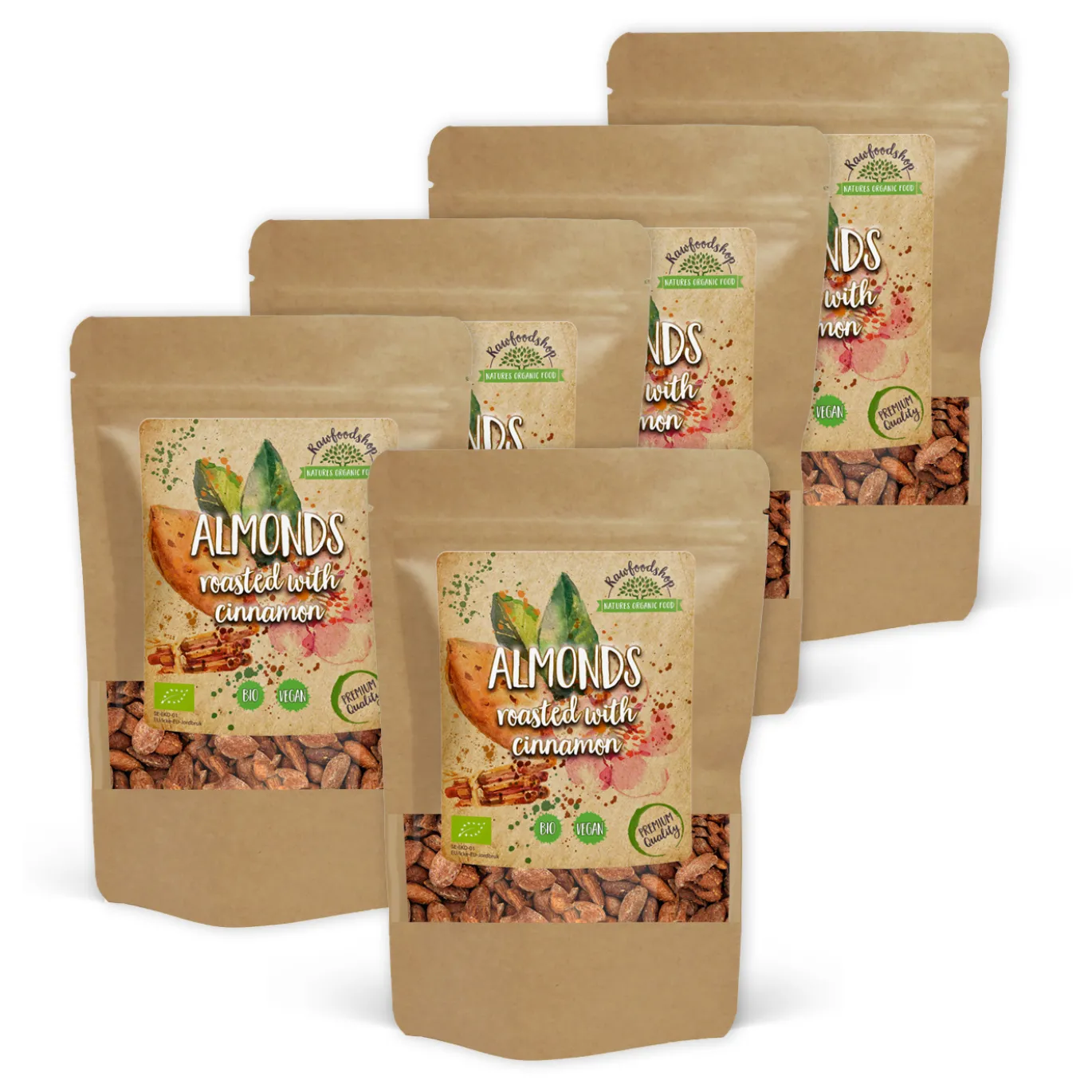Mandel Rostade med Kanel EKO 250g x 5 paket