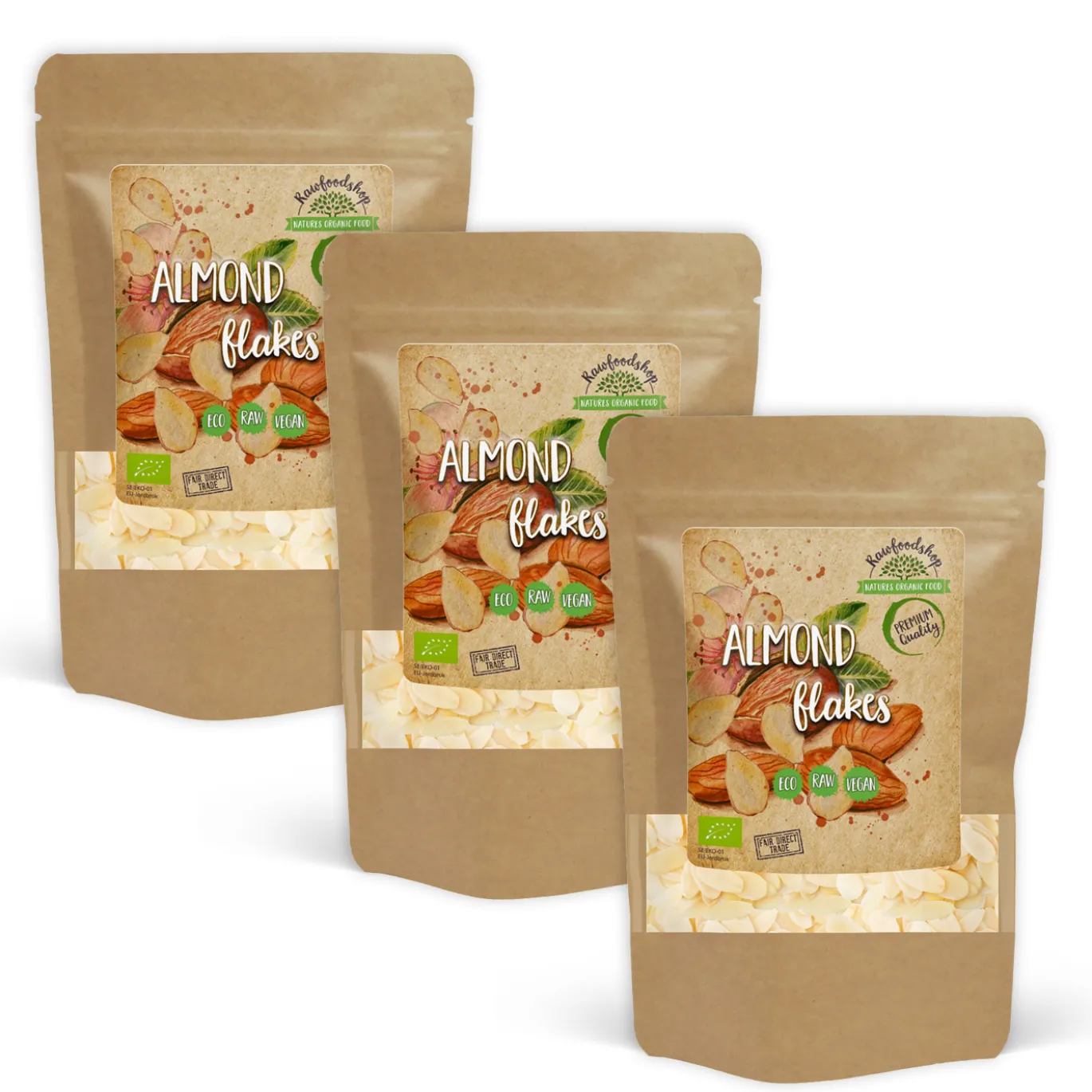 Mandelspån EKO 200g x 3 paket