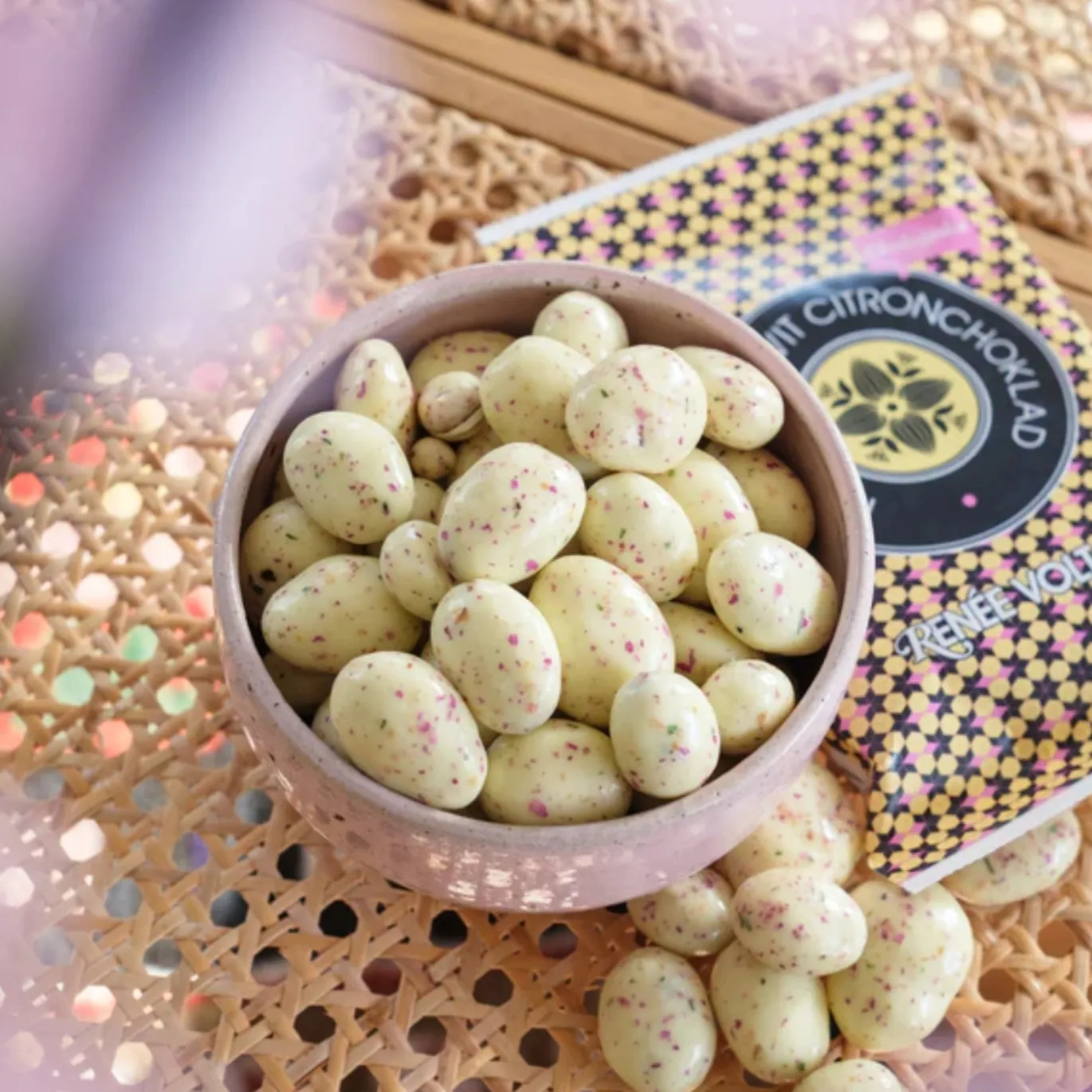 Mandlar i Vit Citronchoklad EKO 45g