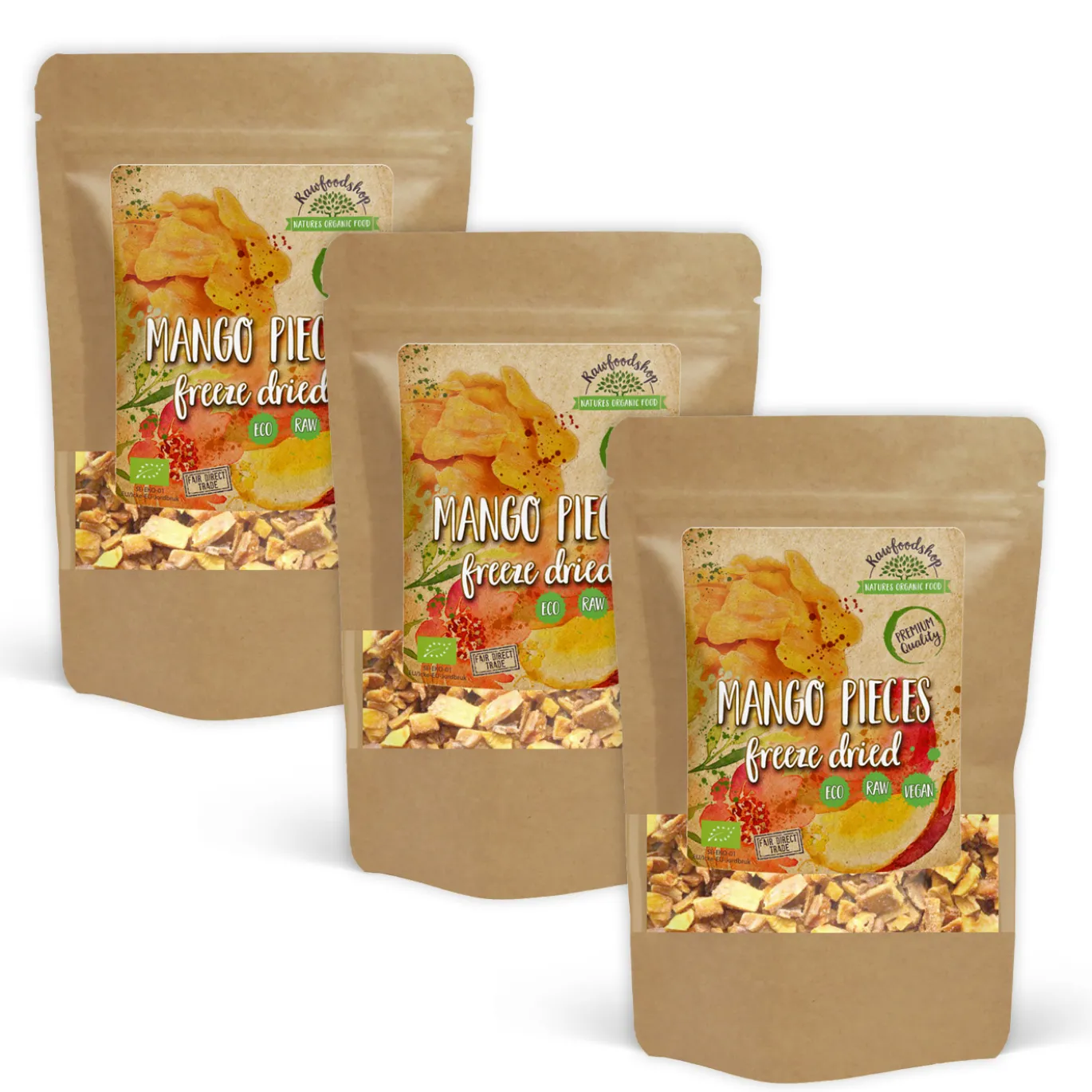 Mango Frystorkad EKO 50g x 3 paket