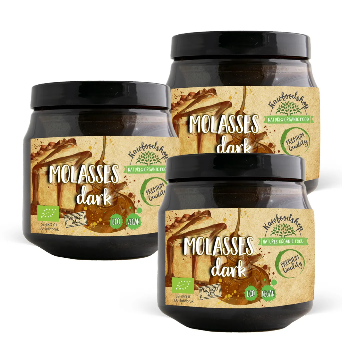 Melass Mörk EKO 500ml x 3 paket