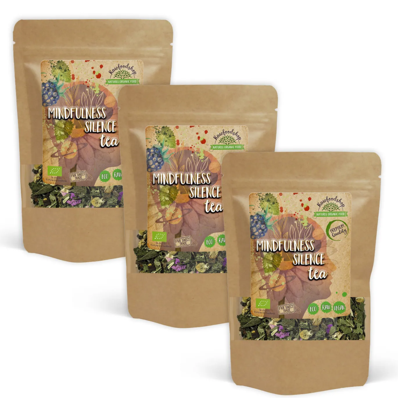 Mindfulness Silence Te EKO 50g x 3 paket
