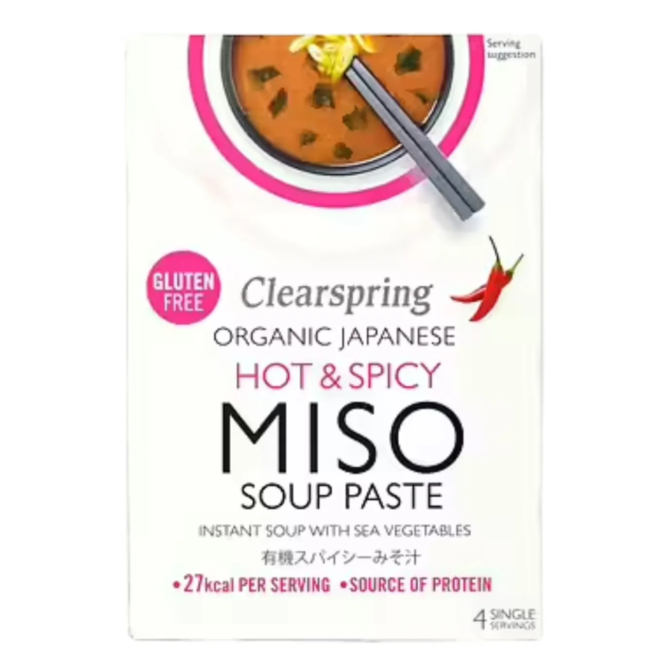 Misosoppa Hot & Spicy EKO 4x15g