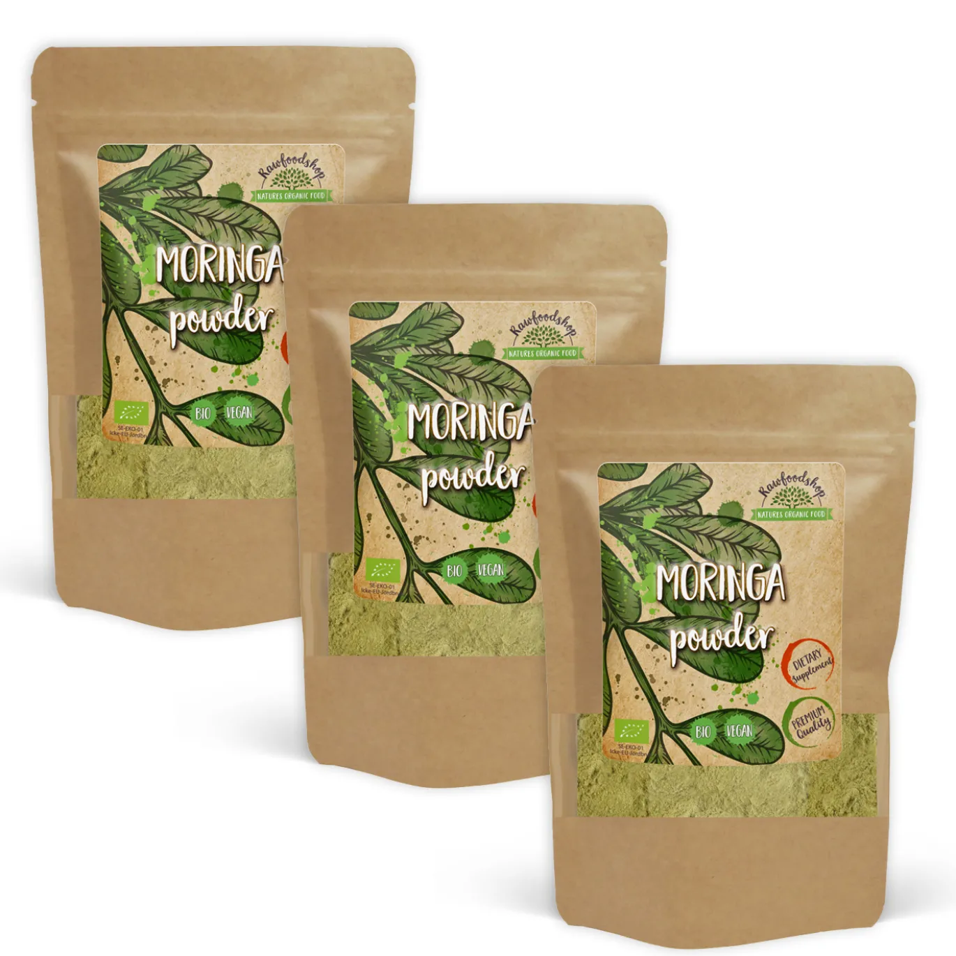 Moringa Pulver EKO 250g x 3 paket