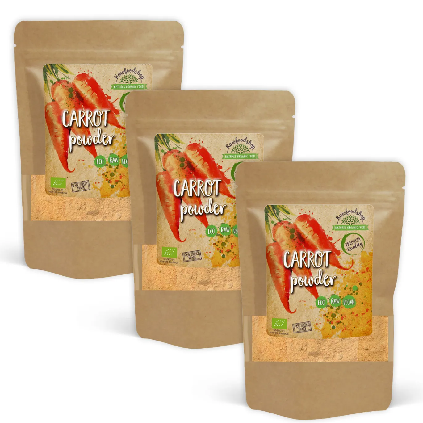 Morotspulver EKO 100g x 3 paket