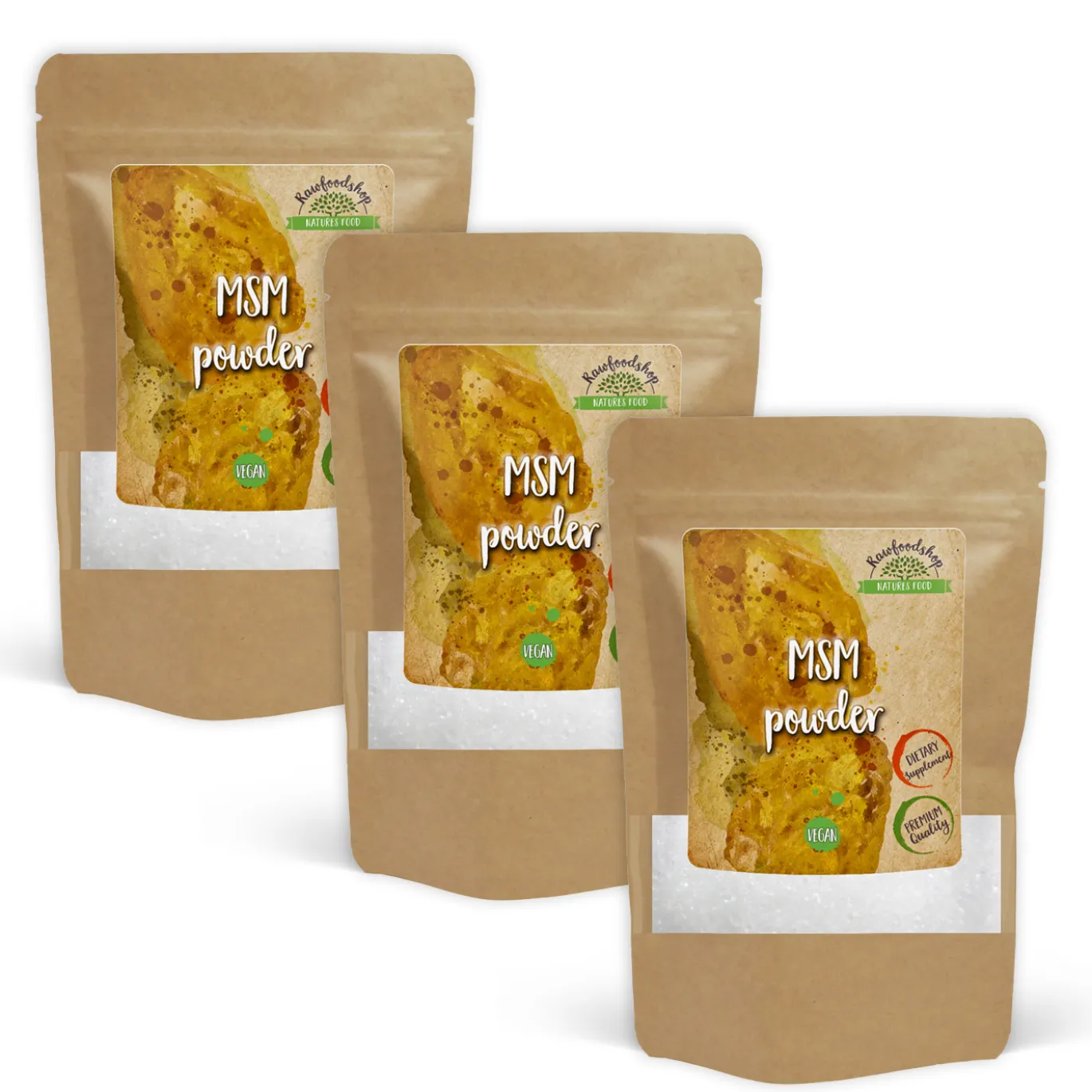 MSM pulver 500g x 3 paket