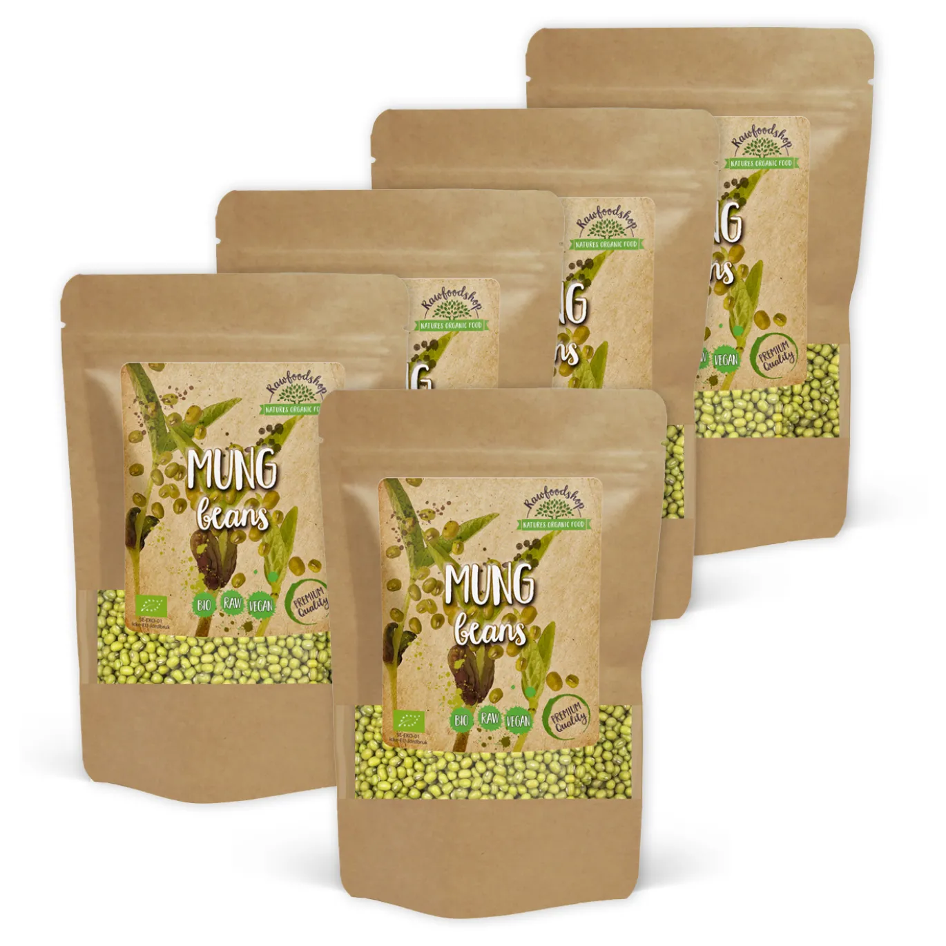 Mungbönor EKO 500g x 5 paket
