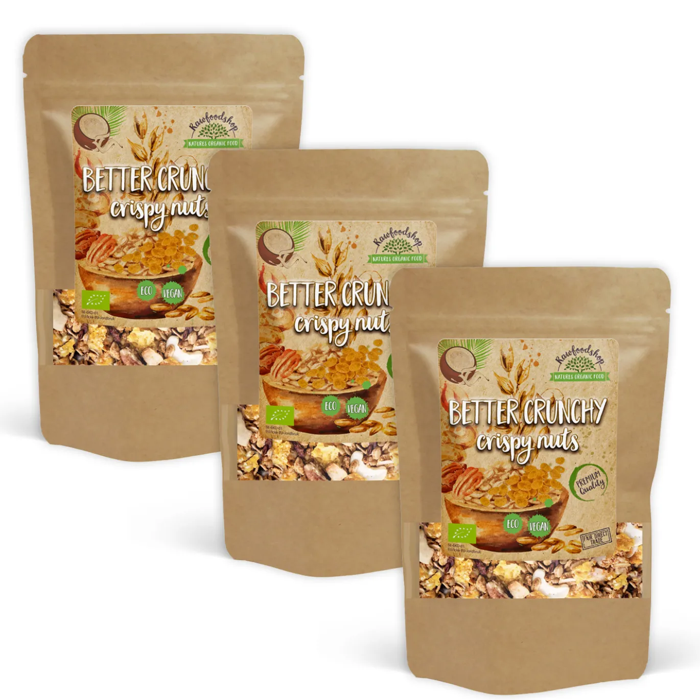 Musli Nötter & Dadlar EKO 400g x 3 paket
