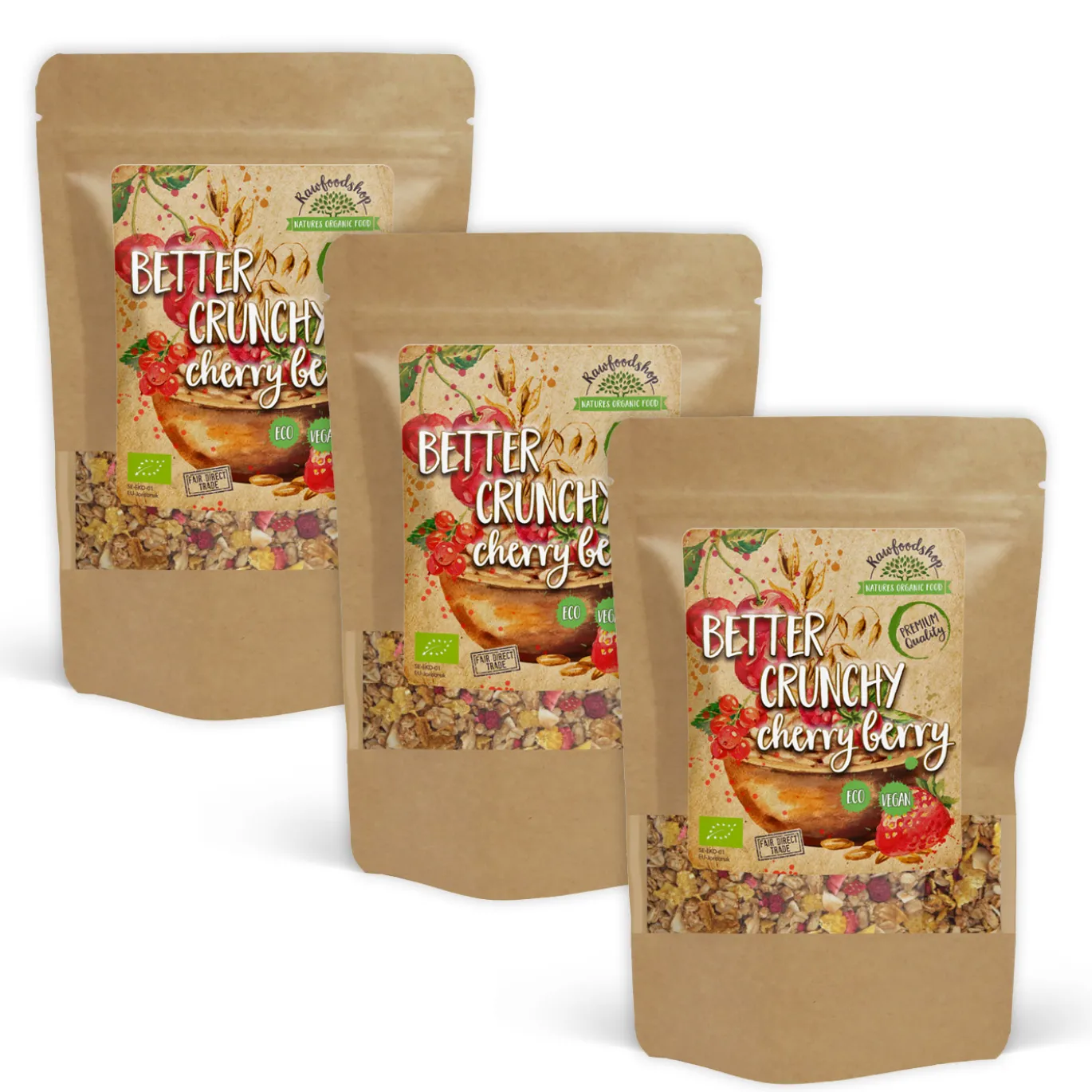 Musli Röda Bär EKO 500g x 3 paket