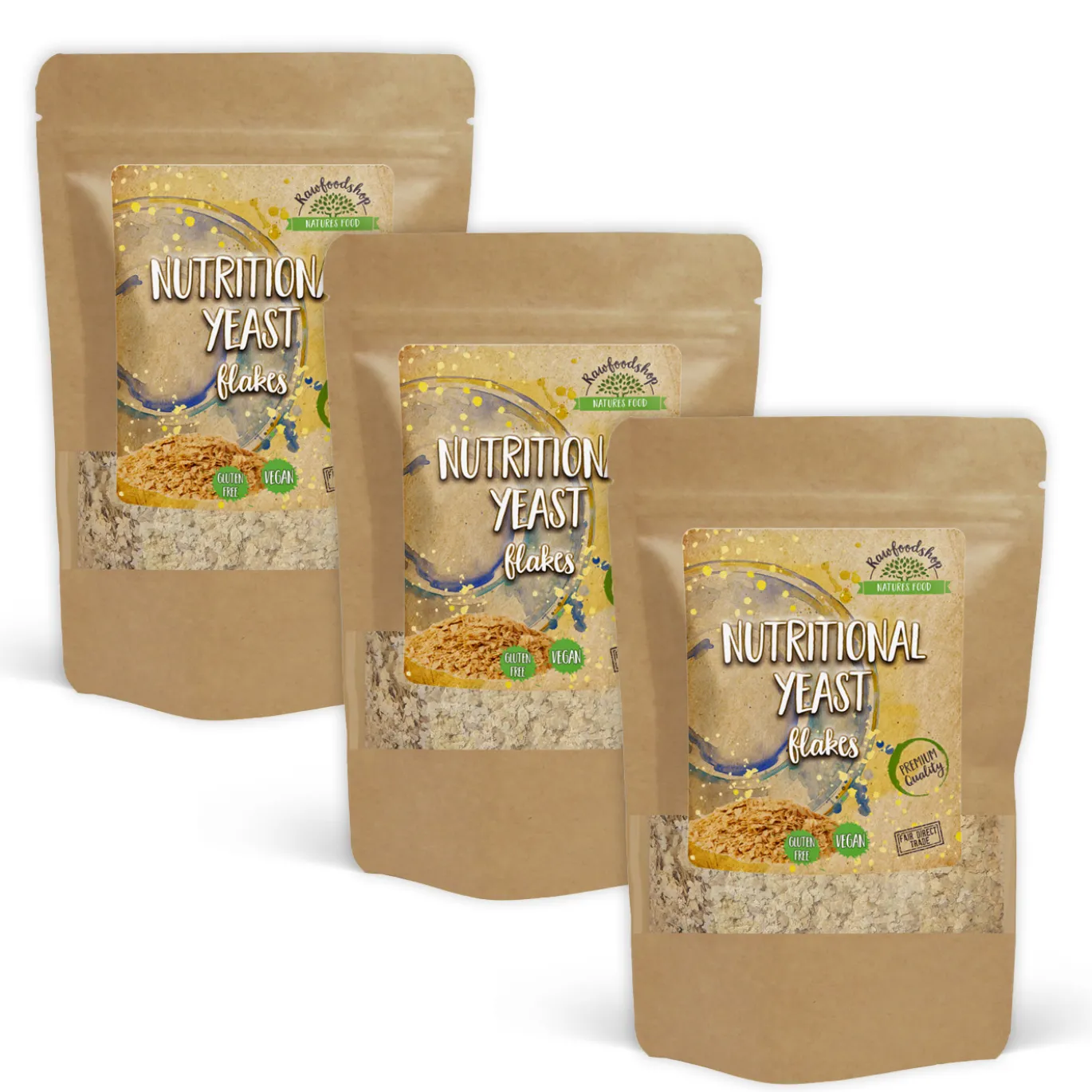 Näringsjäst Flakes 1kg x 3 paket