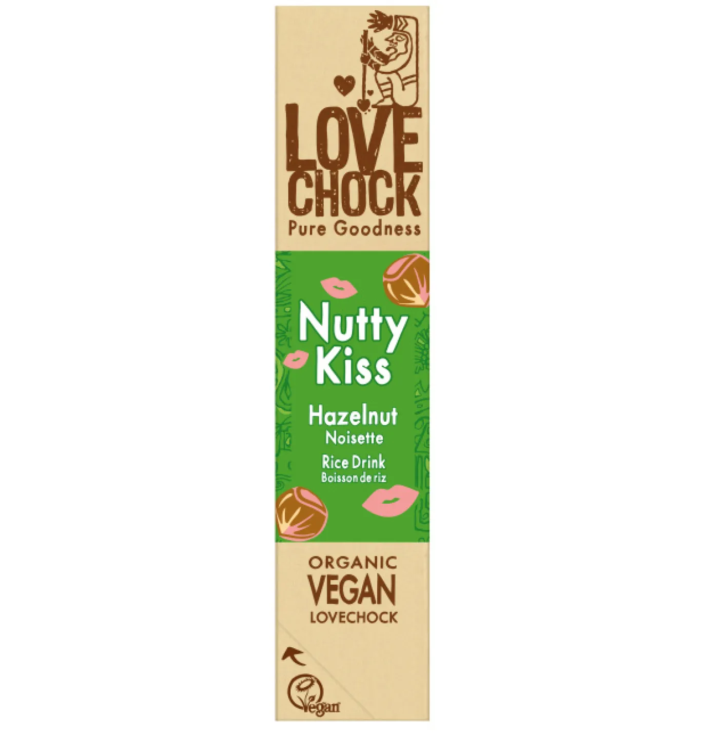 Nutty Kiss Choklad med Hasselnötter EKO 40g