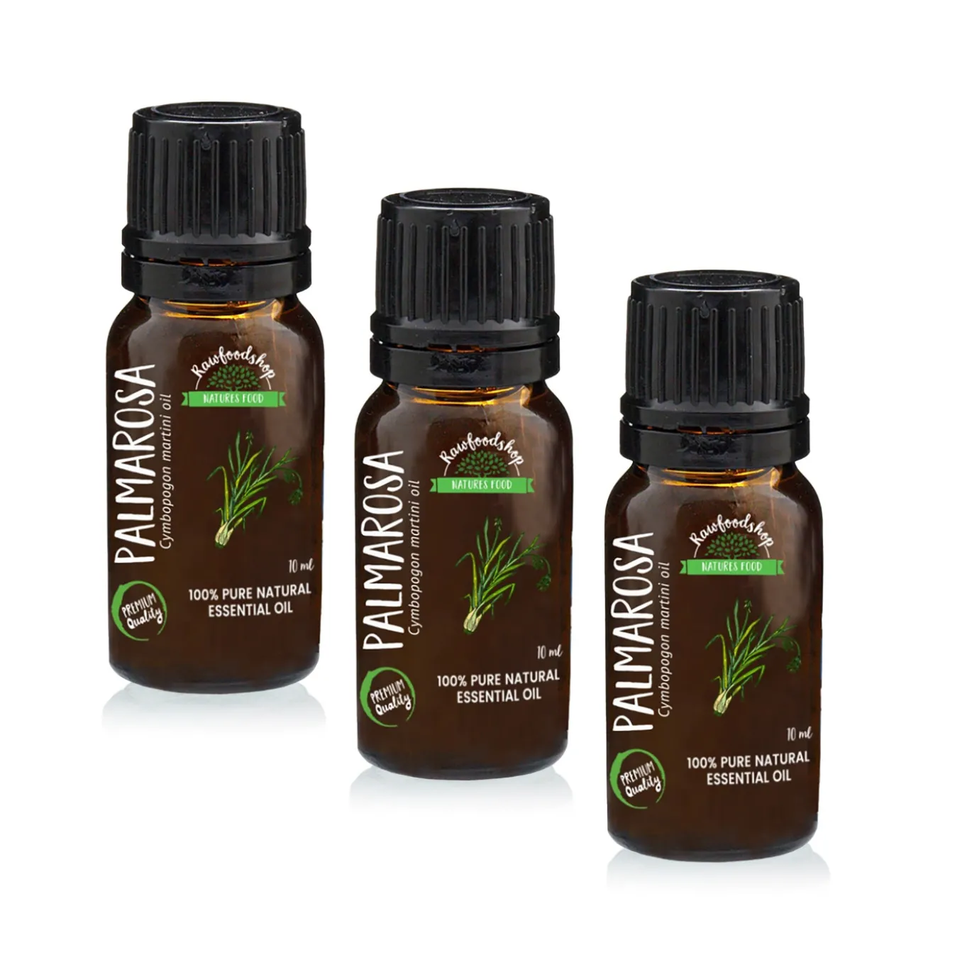 Palmarosa Eterisk Olja 10ml x 3 flaskor
