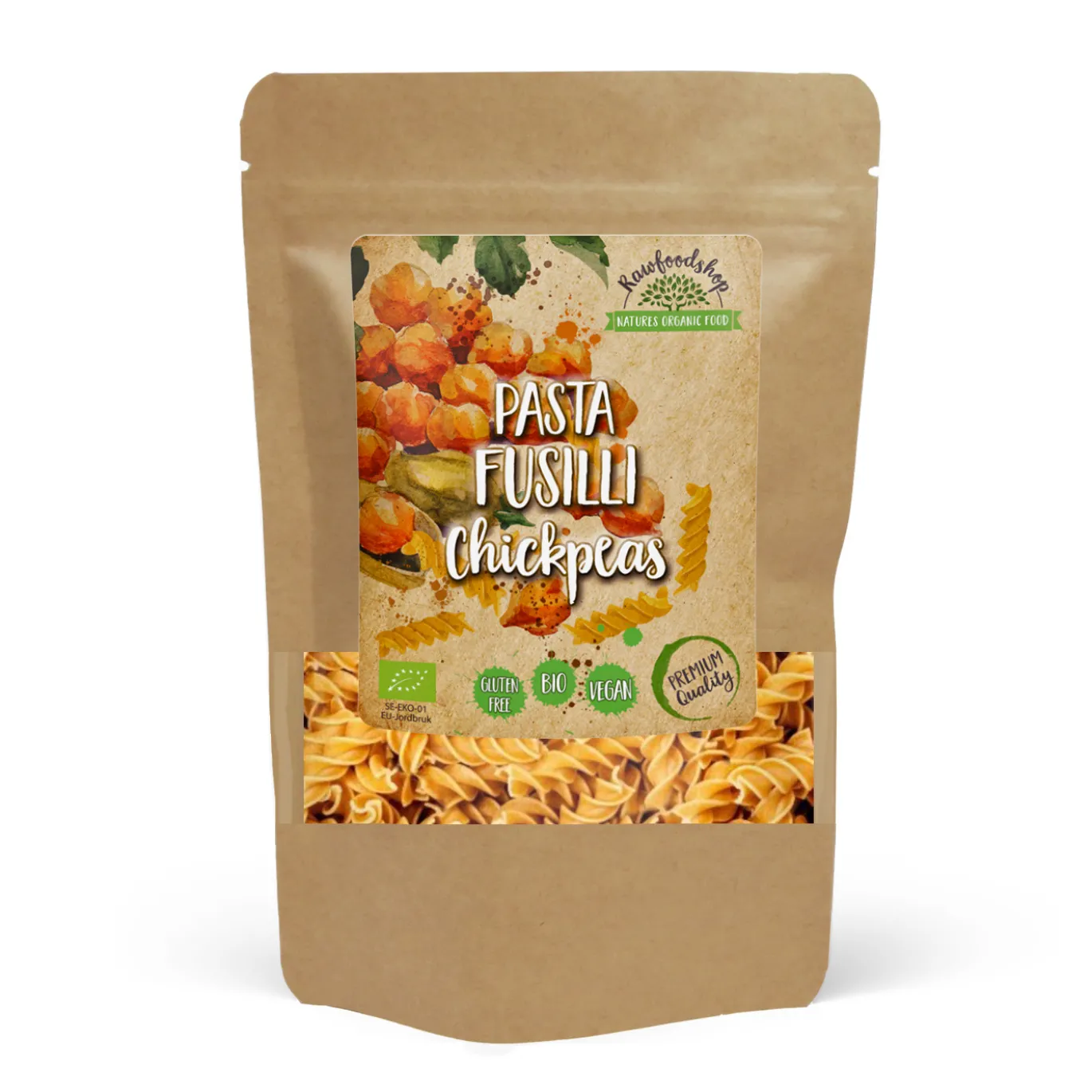 Pasta Fusilli Kikärtor EKO 250g
