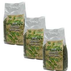 Pasta Gröna Ärtor Casarecce EKO 1kg x 3 paket