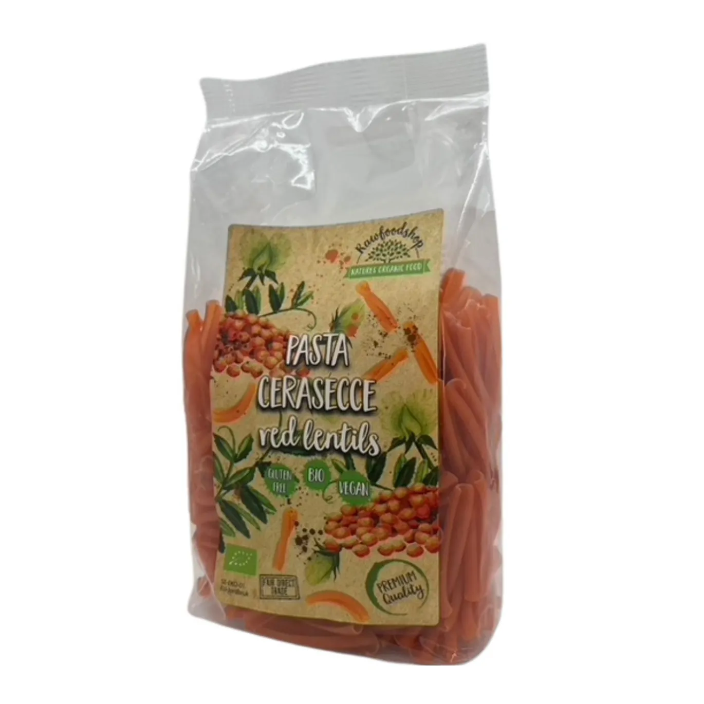 Pasta Röda Linser Casarecce EKO 1kg
