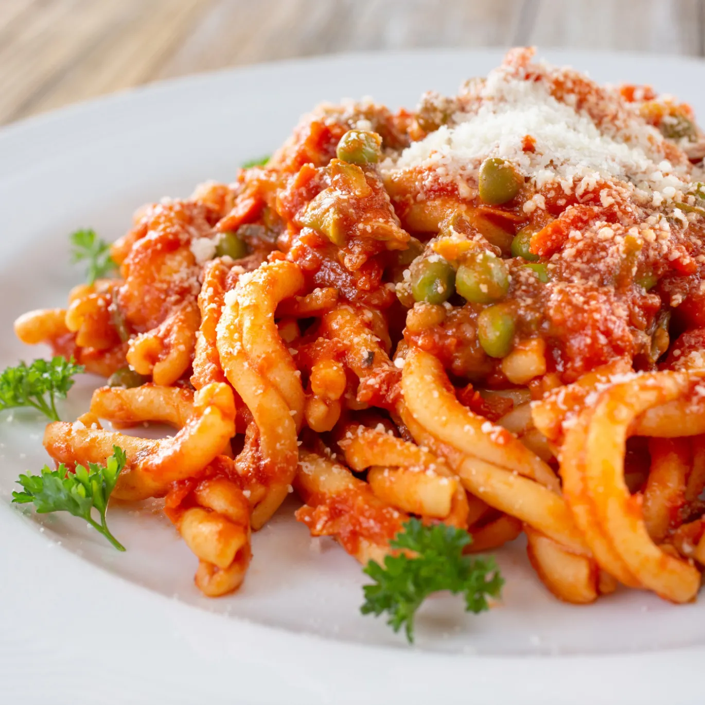Pasta Strozzapreti Röda linser EKO 250g