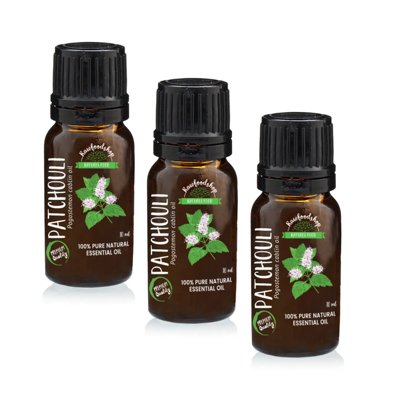 Patchouli Eterisk Olja 10ml x 3 flaskor