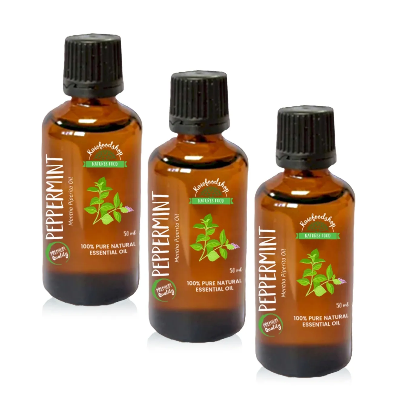 Pepparmynta Eterisk Olja 50ml x 3 flaskor