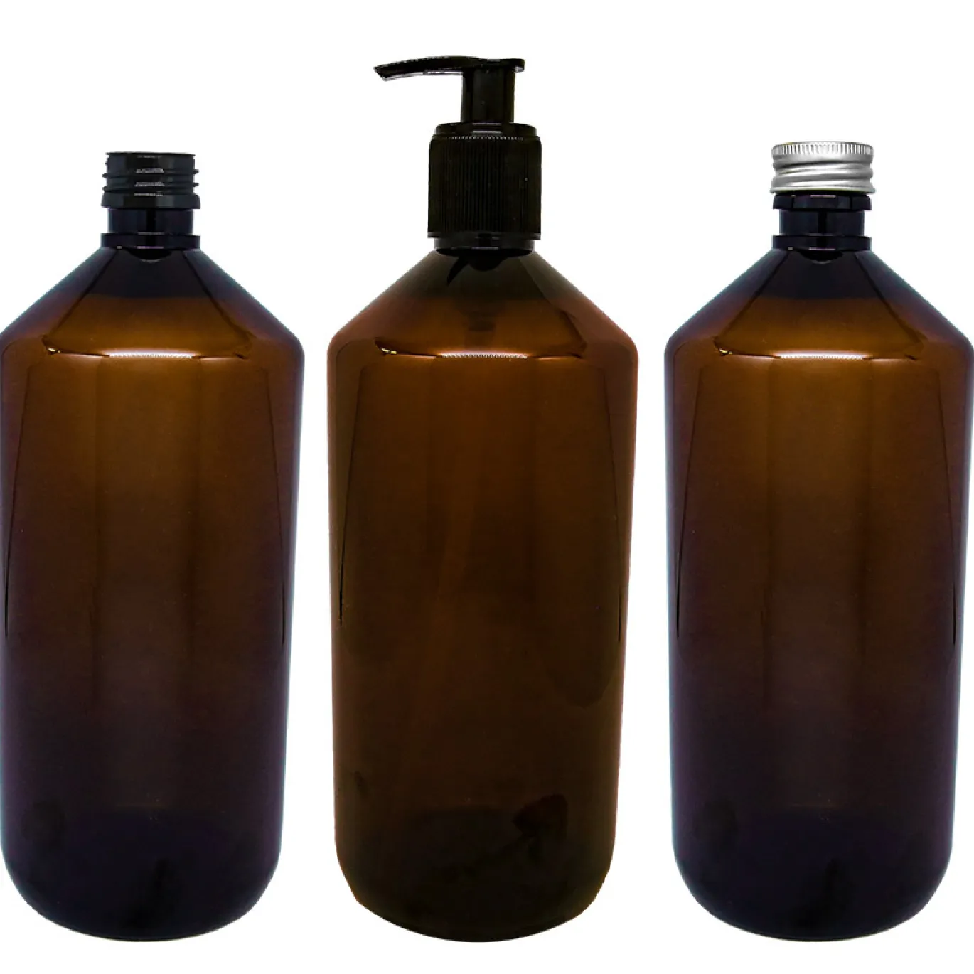 PET-flaska Brun 1000ml