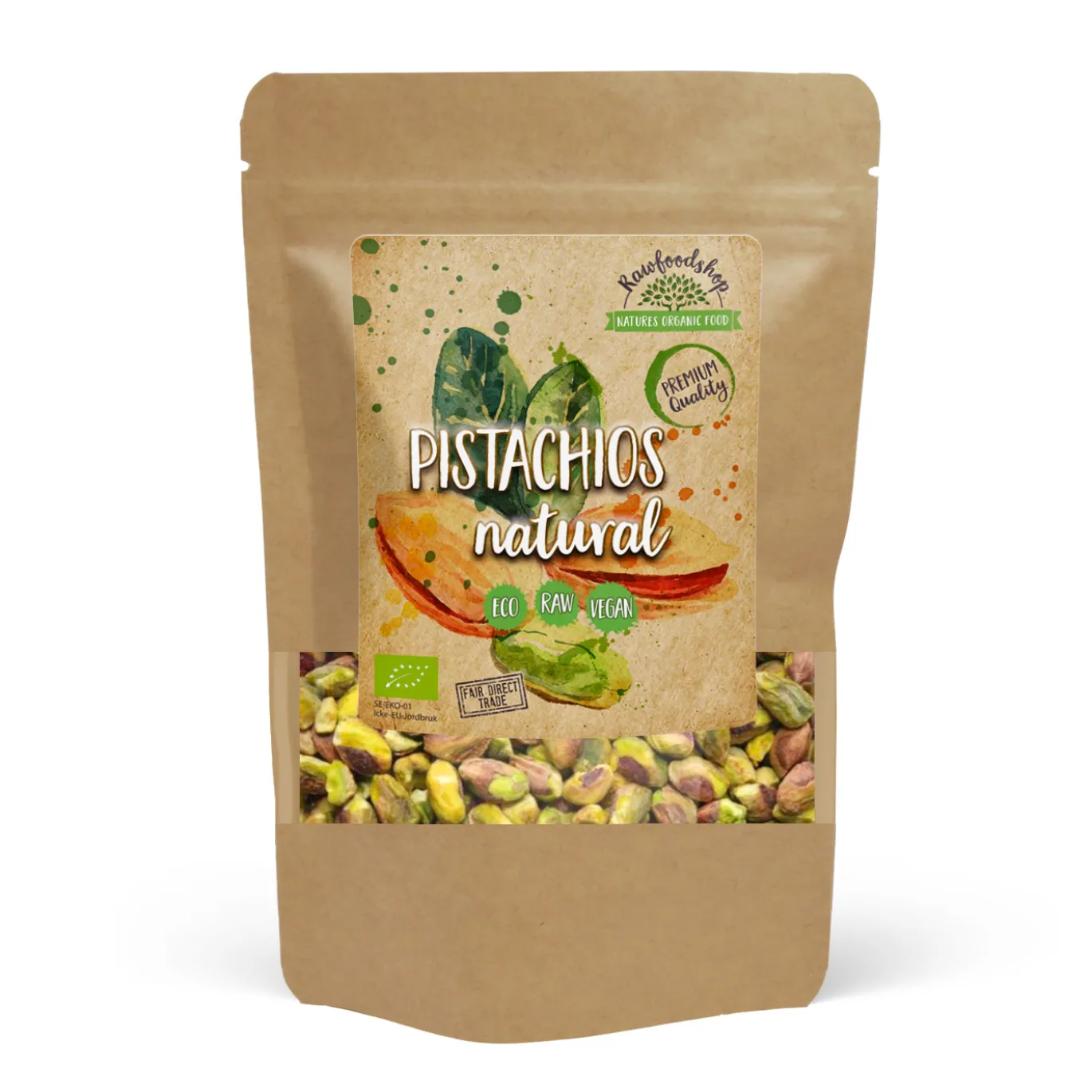 Pistagenötter Premium RAW EKO 500g