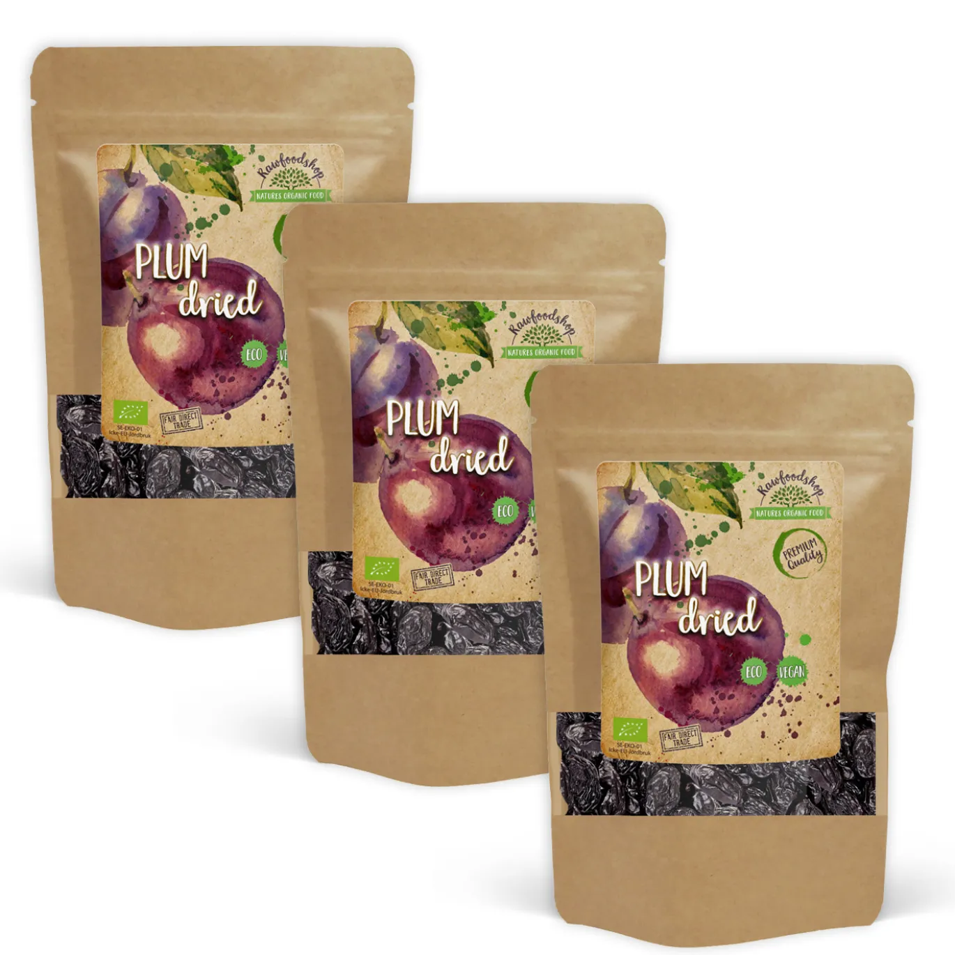 Plommon EKO 1kg x 3 paket