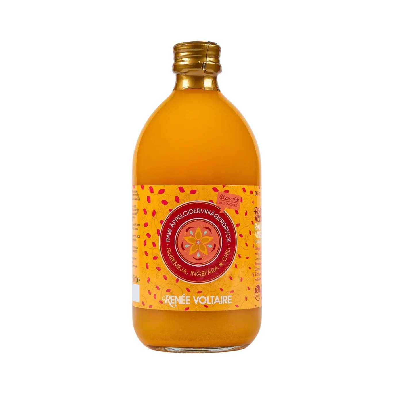 Äppelcidervinägerdryck Gurkmeja, Ingefära & Chili EKO 500ml