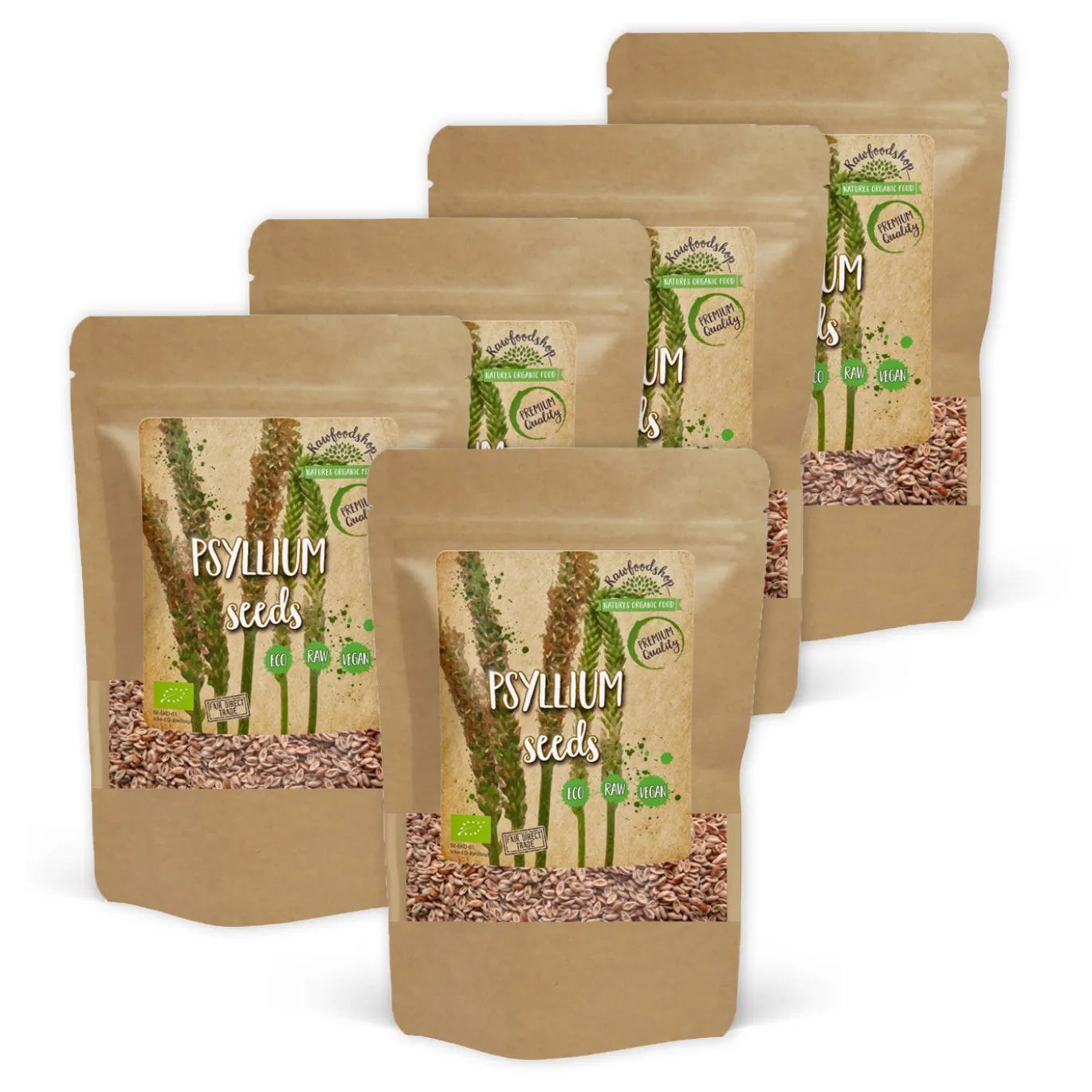 Psyllium Frön EKO 300g x 5 paket