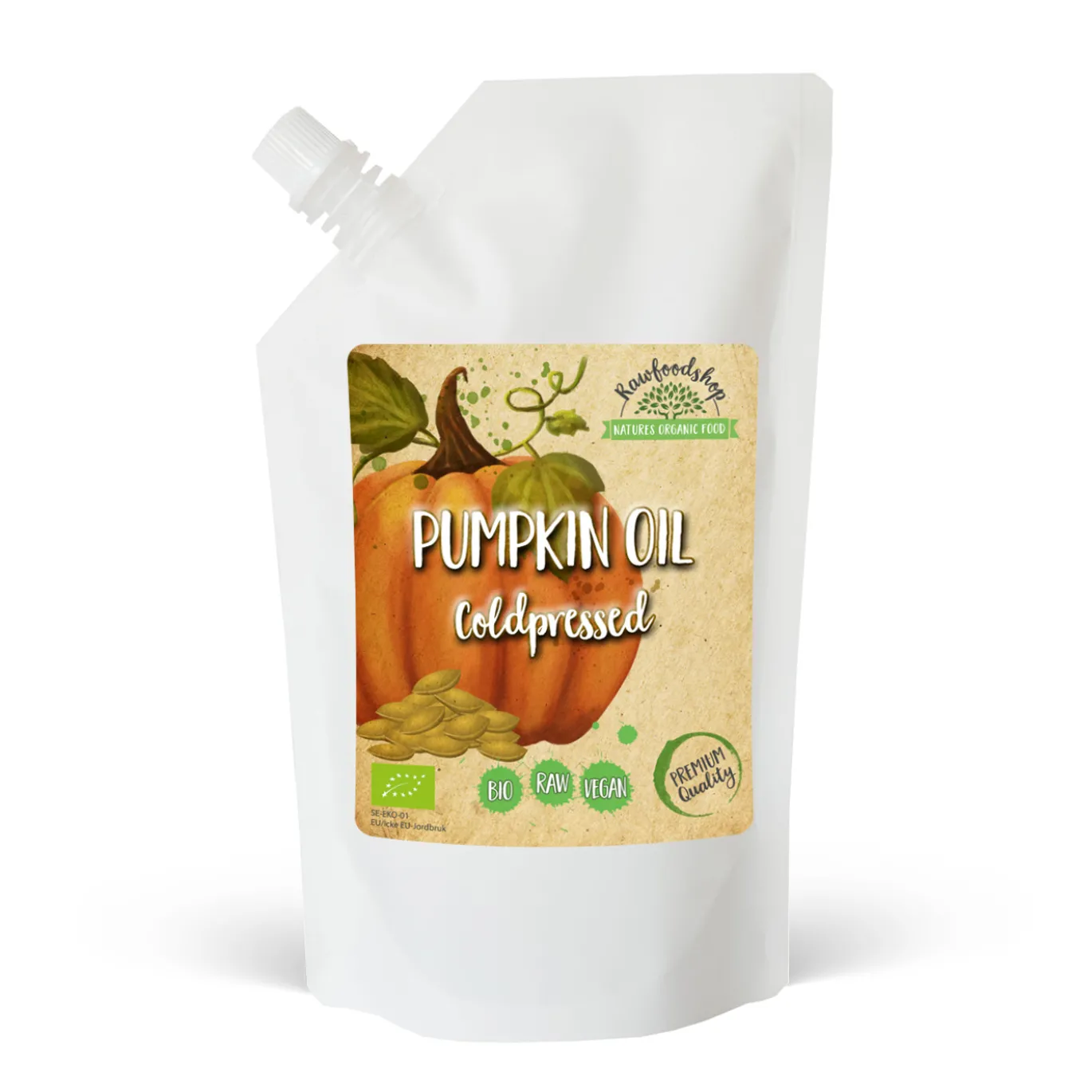 Pumpafröolja kallpressad EKO 500ml