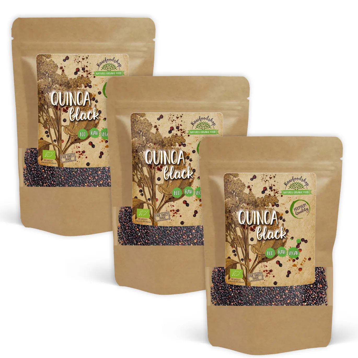 Quinoa Svart EKO 500g x 3 paket