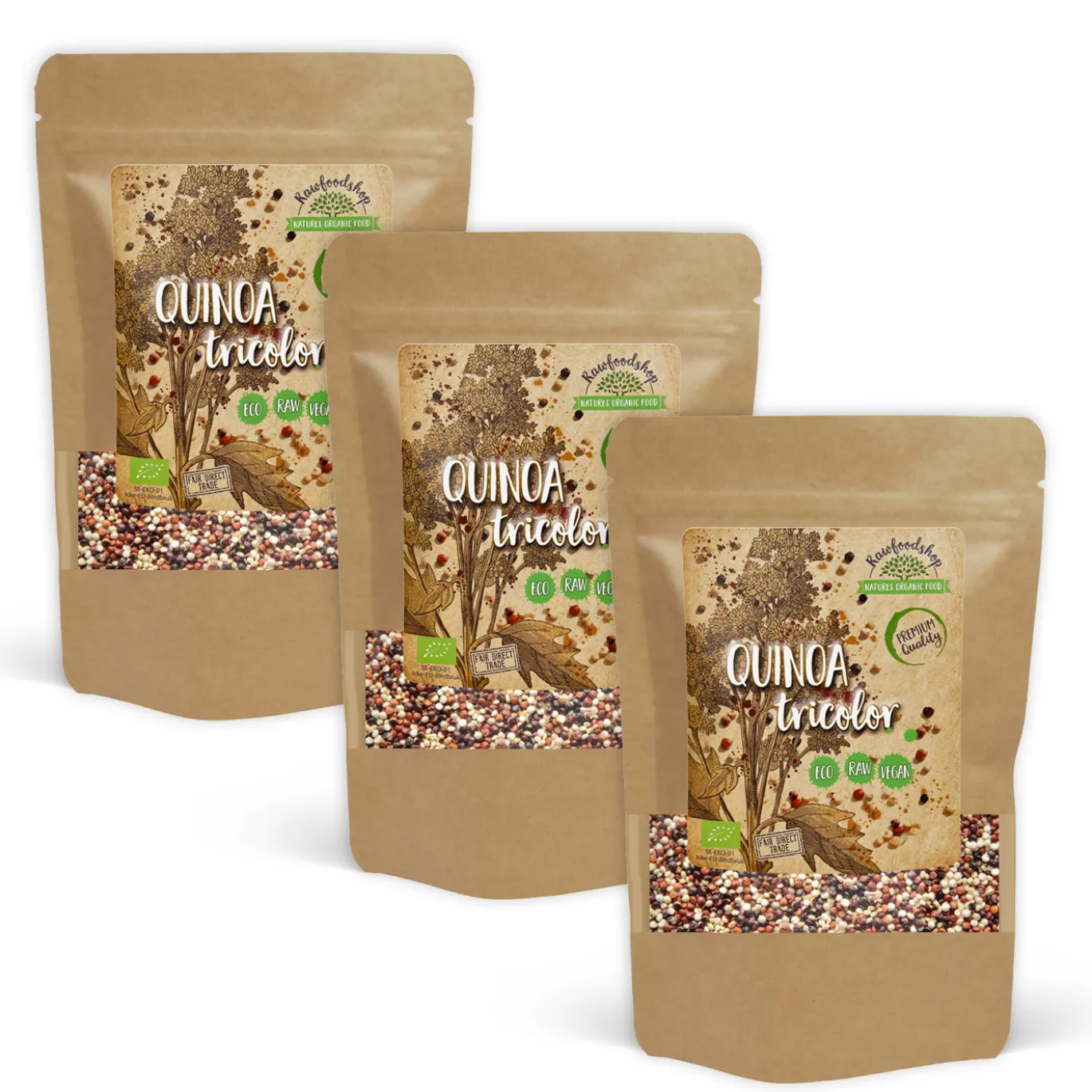 Quinoa Tre färger EKO 1kg x 3 paket