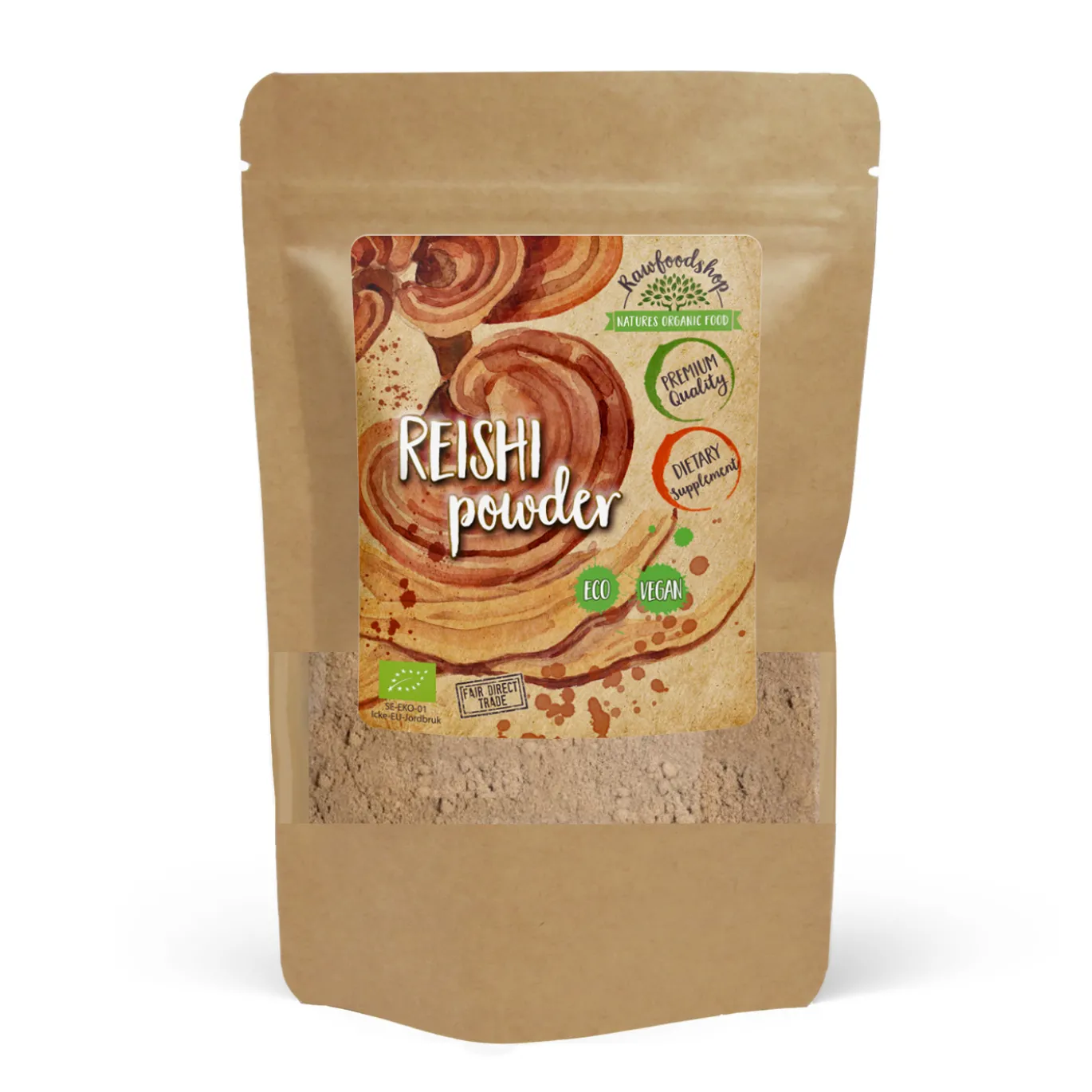 Reishi Mushroom Pulver EKO 125g