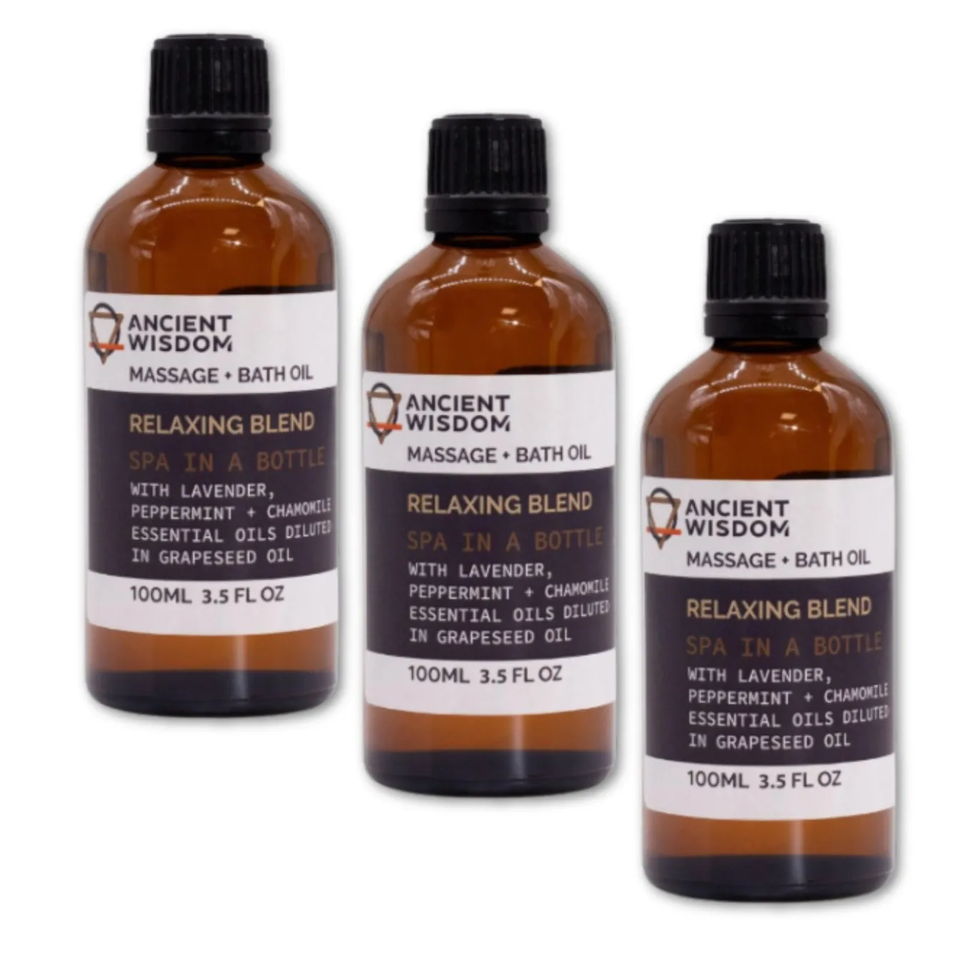 Relaxing Massageolja 100ml x 3 flaskor