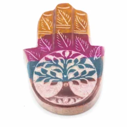 Rökelsefat Hamsa Flerfärgad 9x6cm