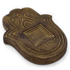 Rökelsefat Svart Lava 23x17cm