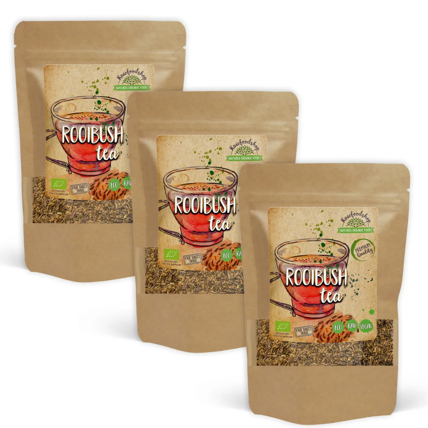 Rooibos Te EKO 100g x 3 paket