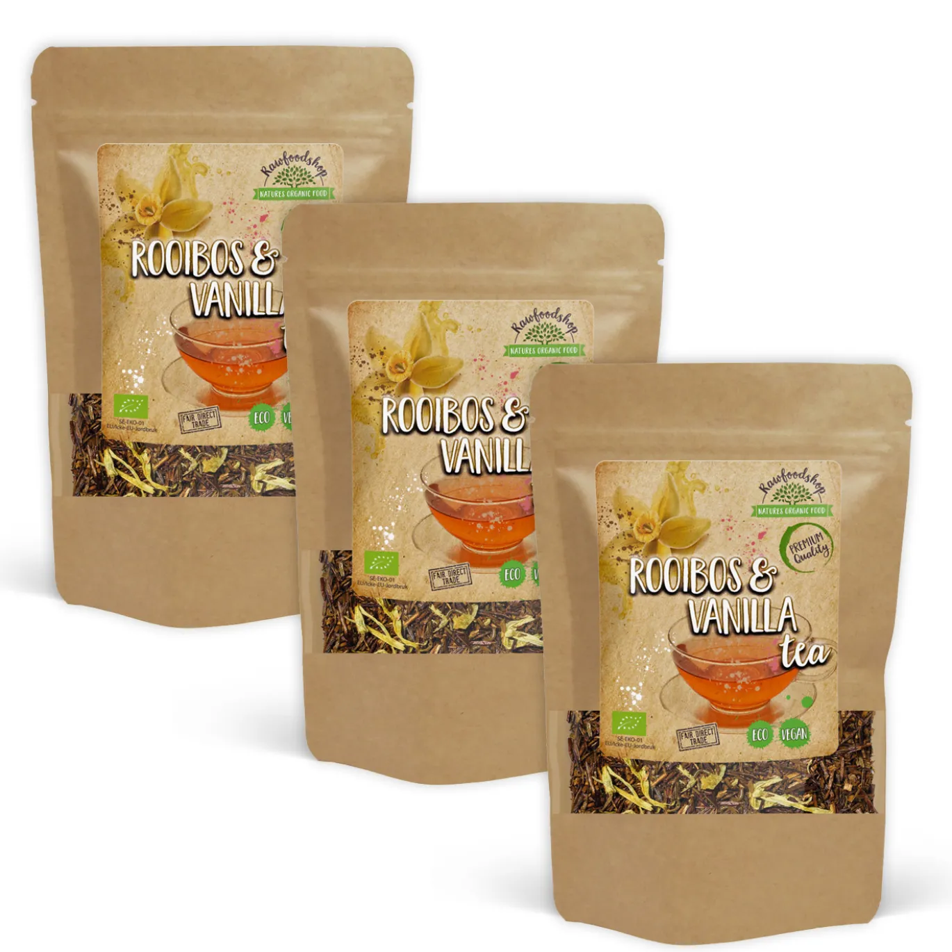 Rooibos & Vanilj Te EKO 50g x 3 paket