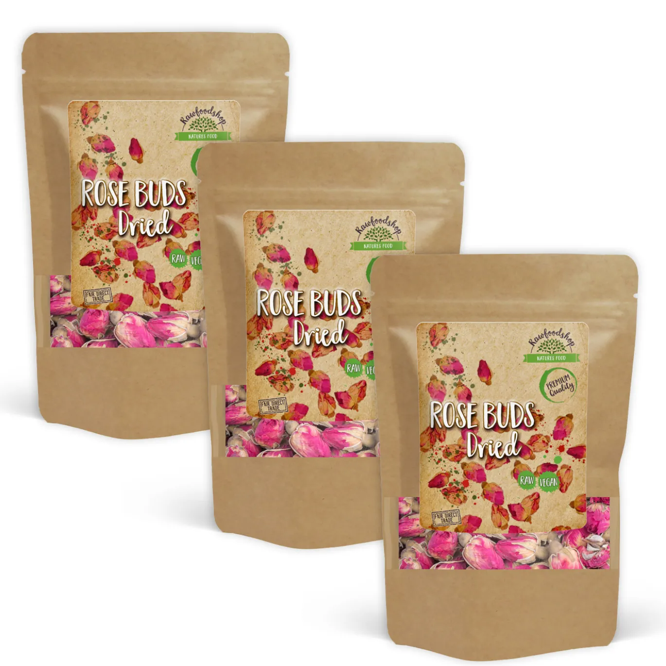 Rosenknoppar Torkade 125g x 3 paket