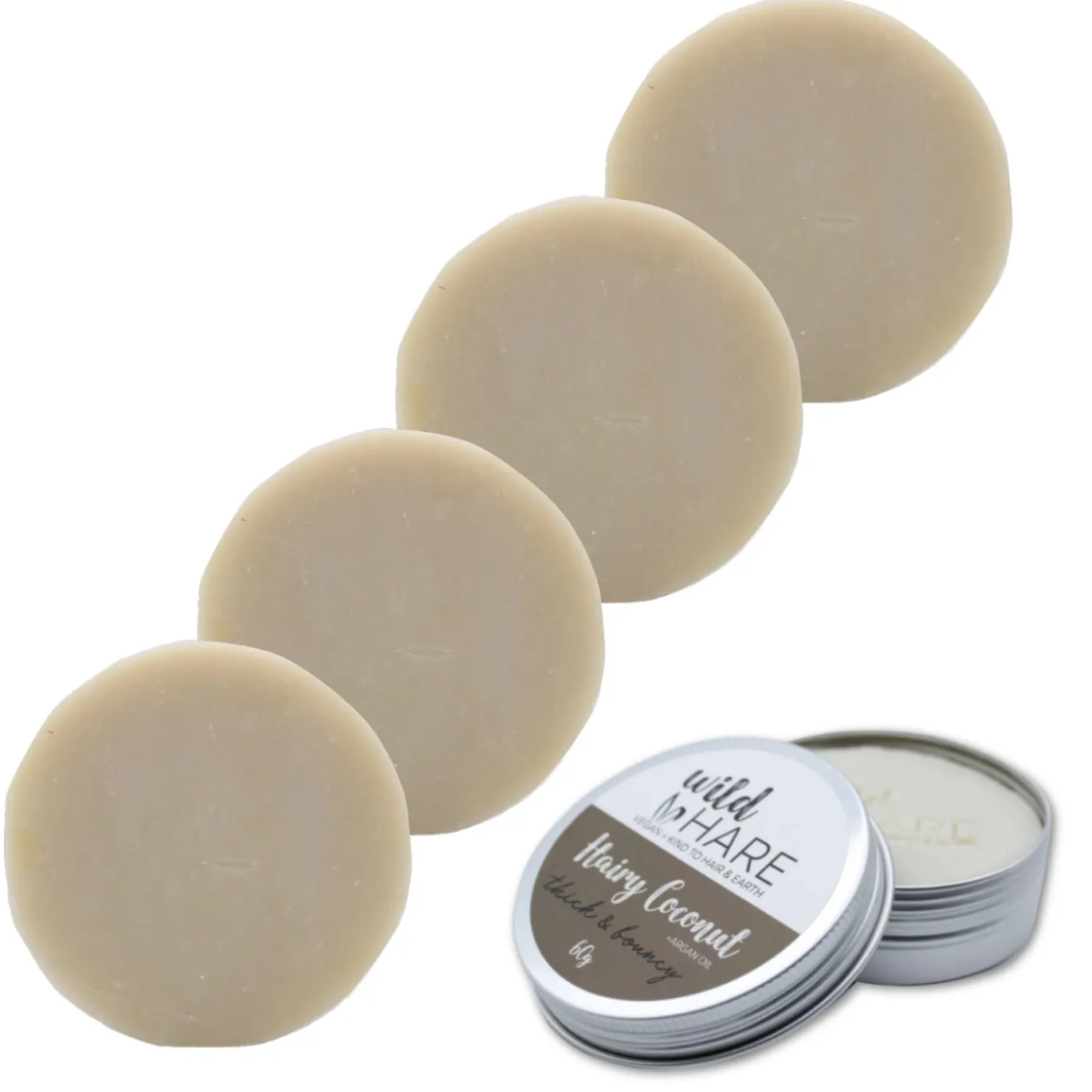 Schampokaka Kokos 60g x 5 st