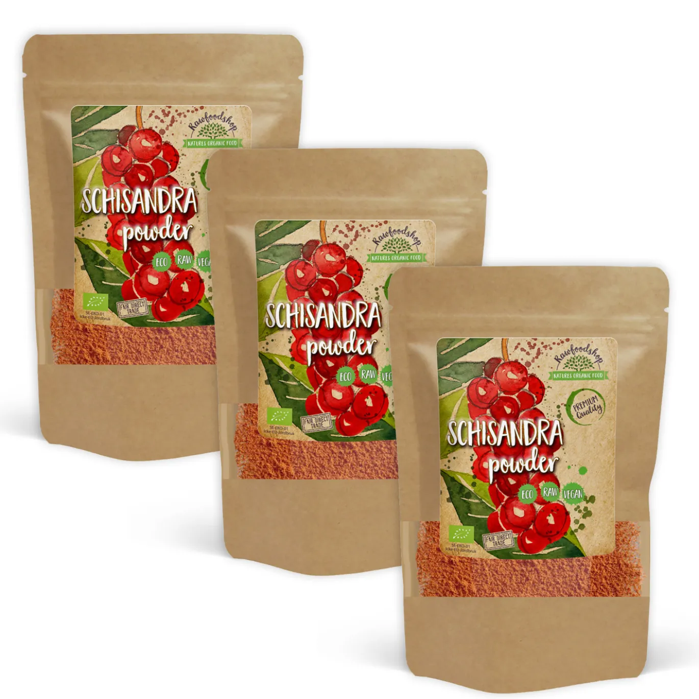 Schisandra Pulver EKO 125g x 3 paket