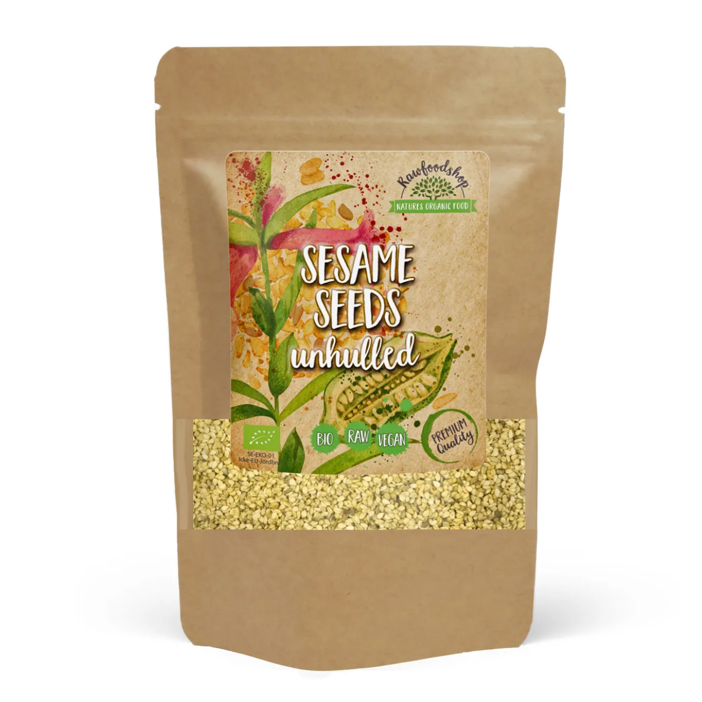 Sesamfrön oskalade EKO 500g