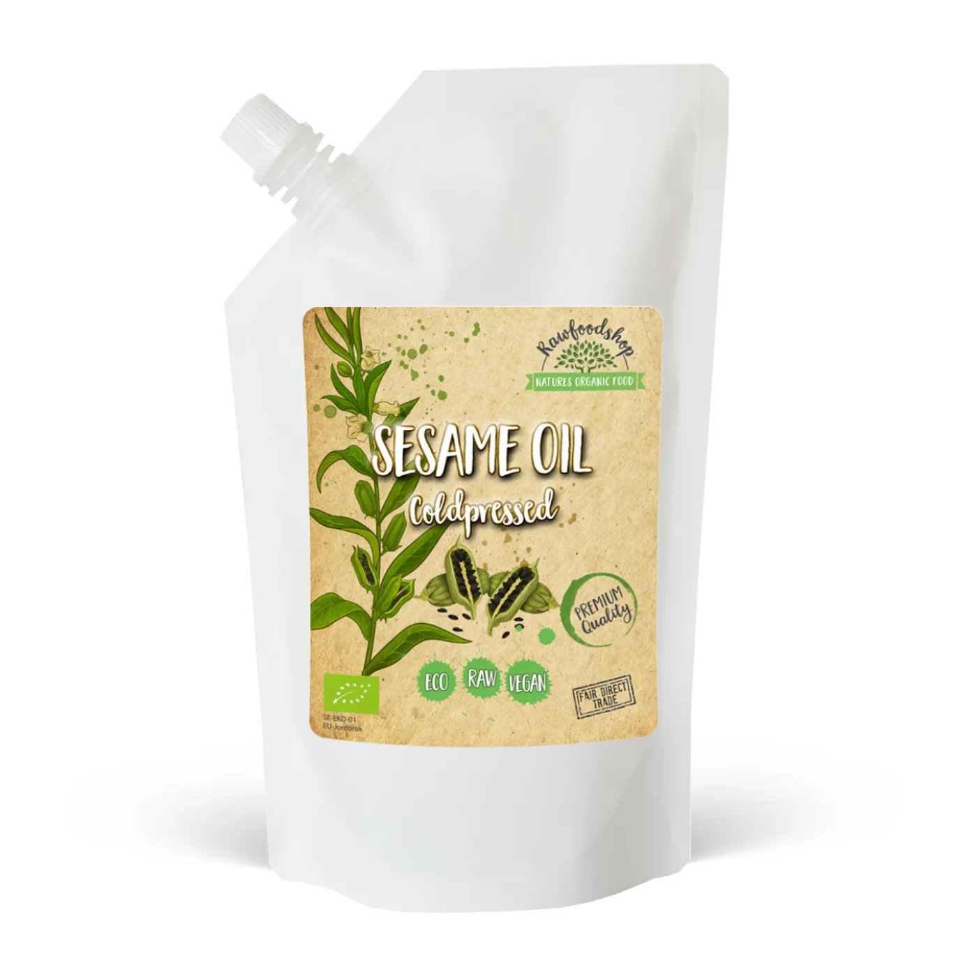 Sesamolja kallpressad EKO 500ml