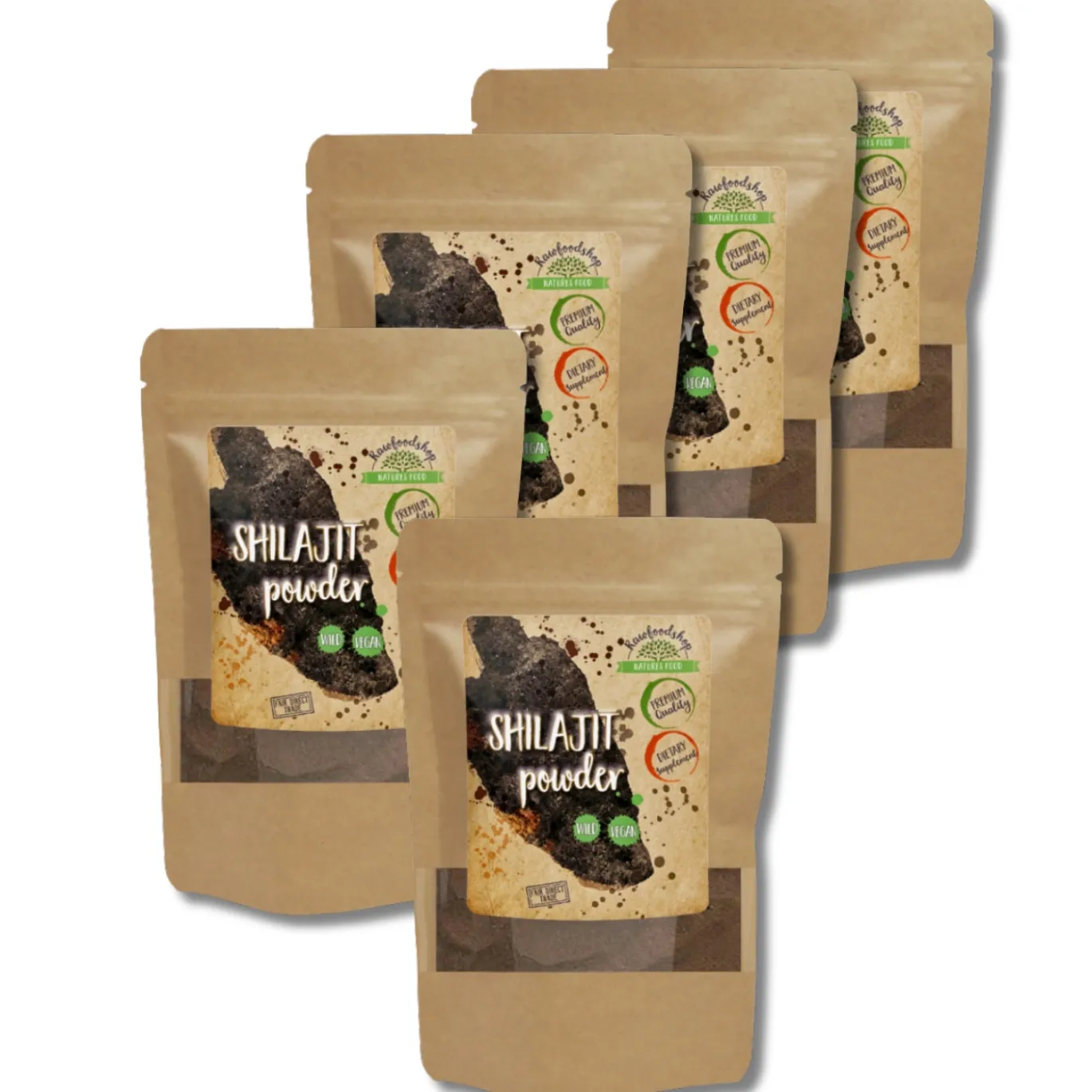 Shilajit Pulver 250g x 5 paket