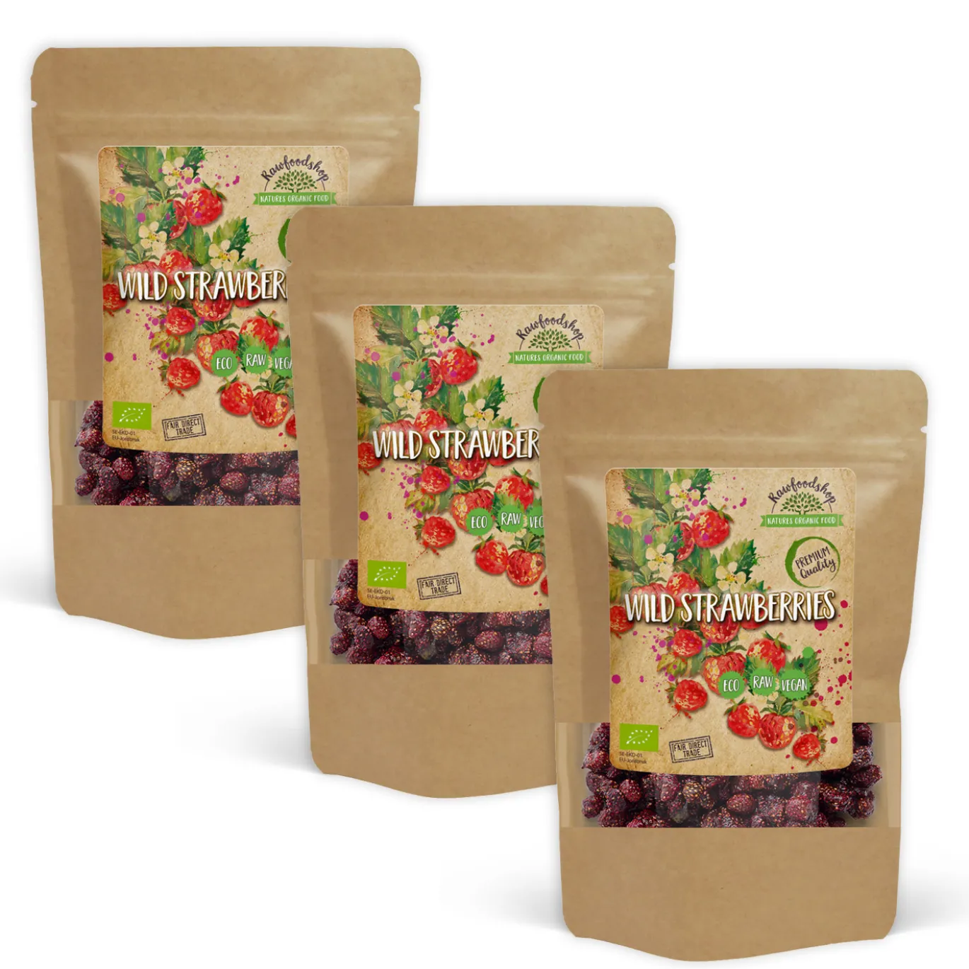 Smultron EKO 100g x 3 paket