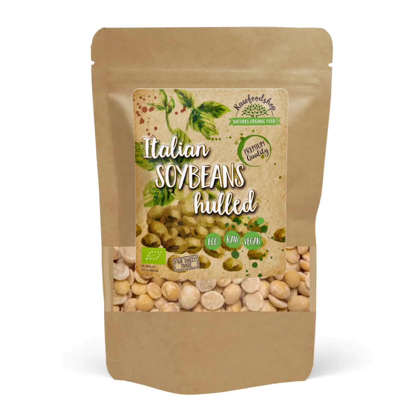 Sojabönor skalade EKO 500g