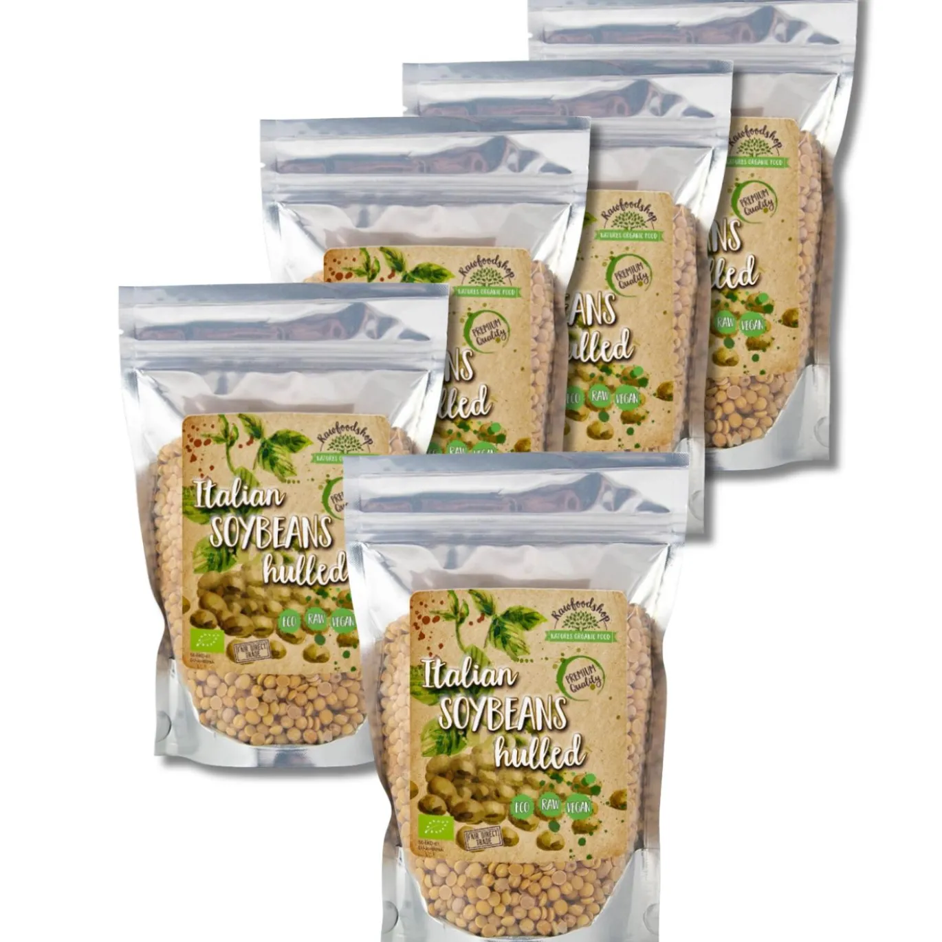 Sojabönor skalade EKO 1kg x 5 paket