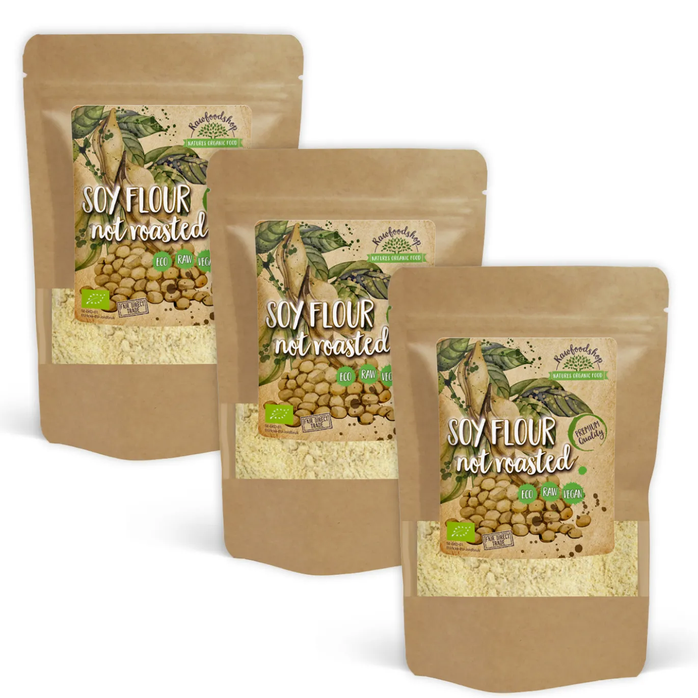 Sojamjöl Orostad EKO 500g x 3 paket