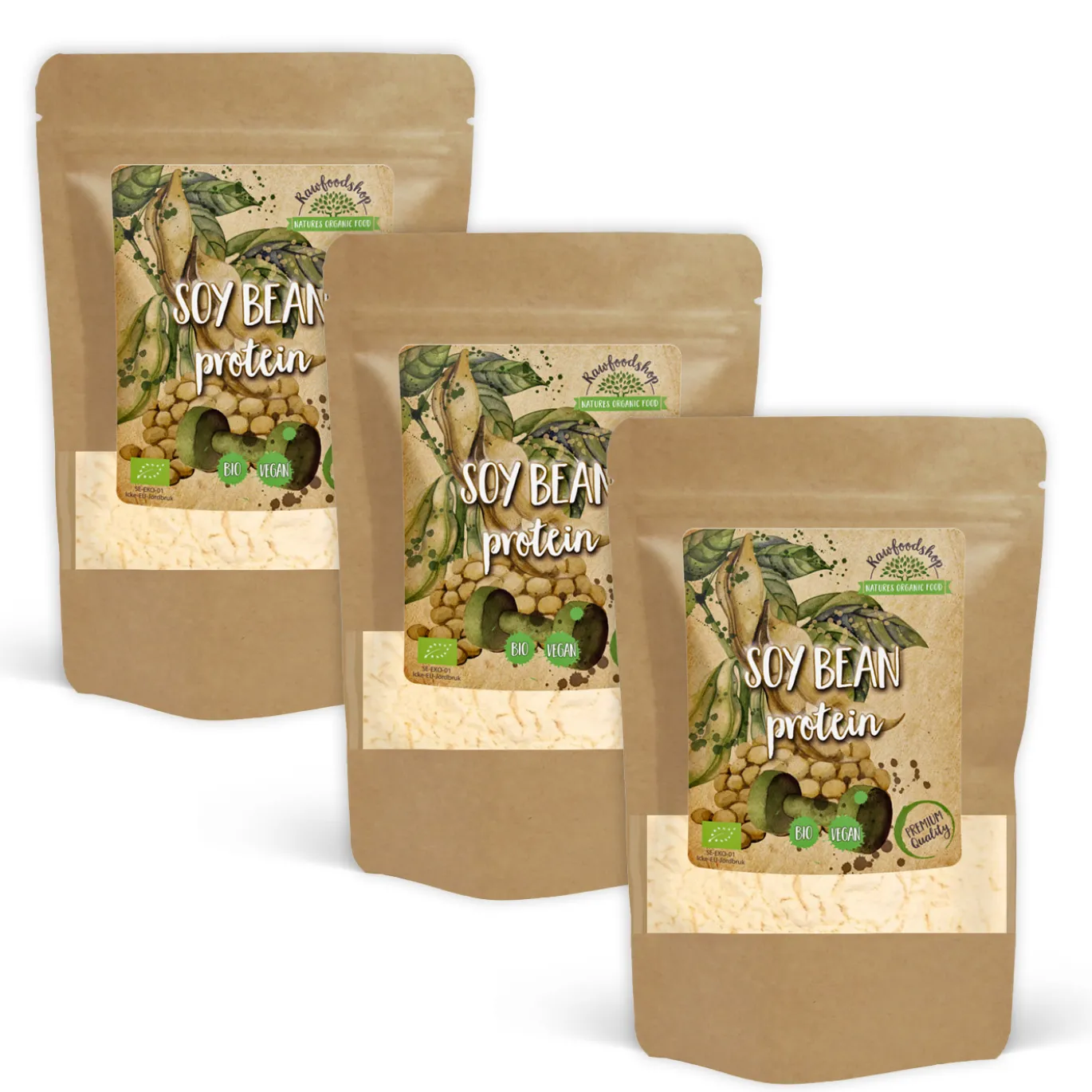 Sojaprotein 90% EKO 500g x 3 paket