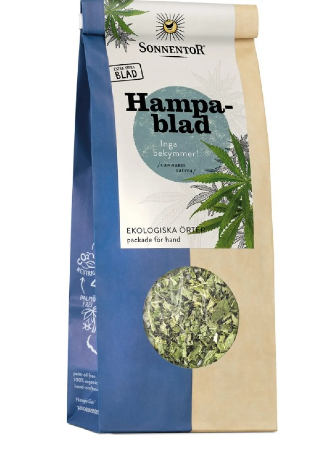 Sonnentor Hampablad tepåse 18st EKO